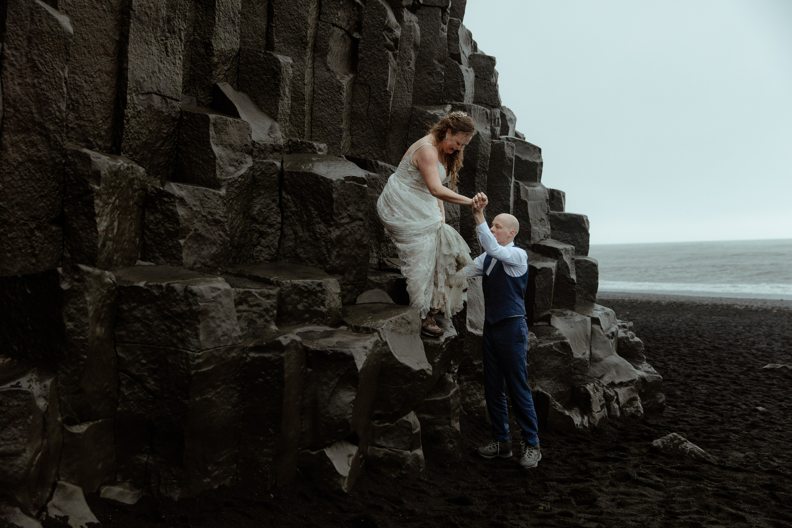 Iceland Elopement at Black Sand Beach. Iceland elopement photo and video | Nikolaichik Photo