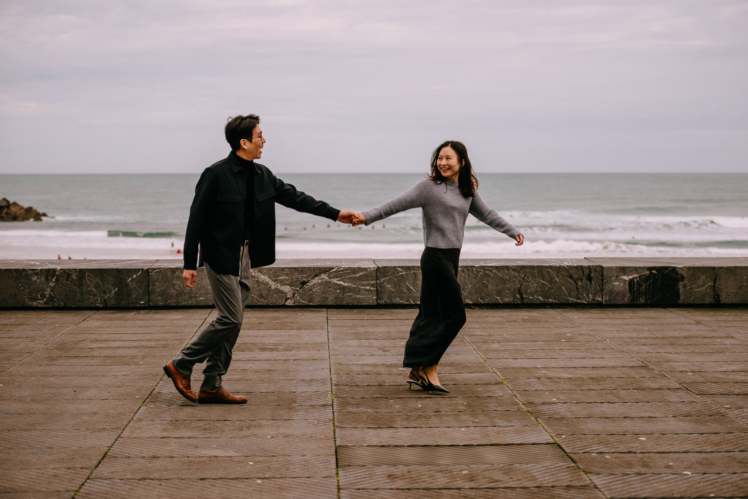 Couple photoshoot in San-Sebastian. Photographer in Bilbao Irina Makou