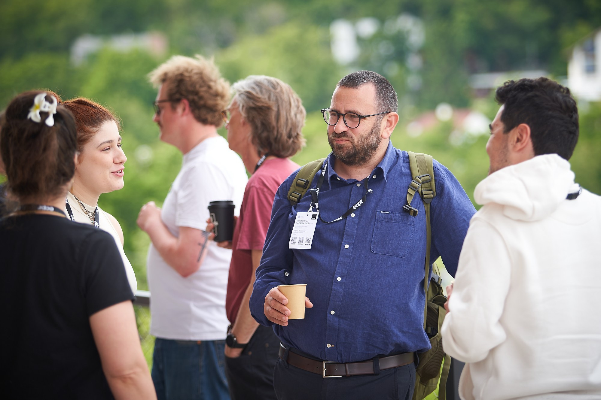 Workshop participants network during an ECPR workshop break.