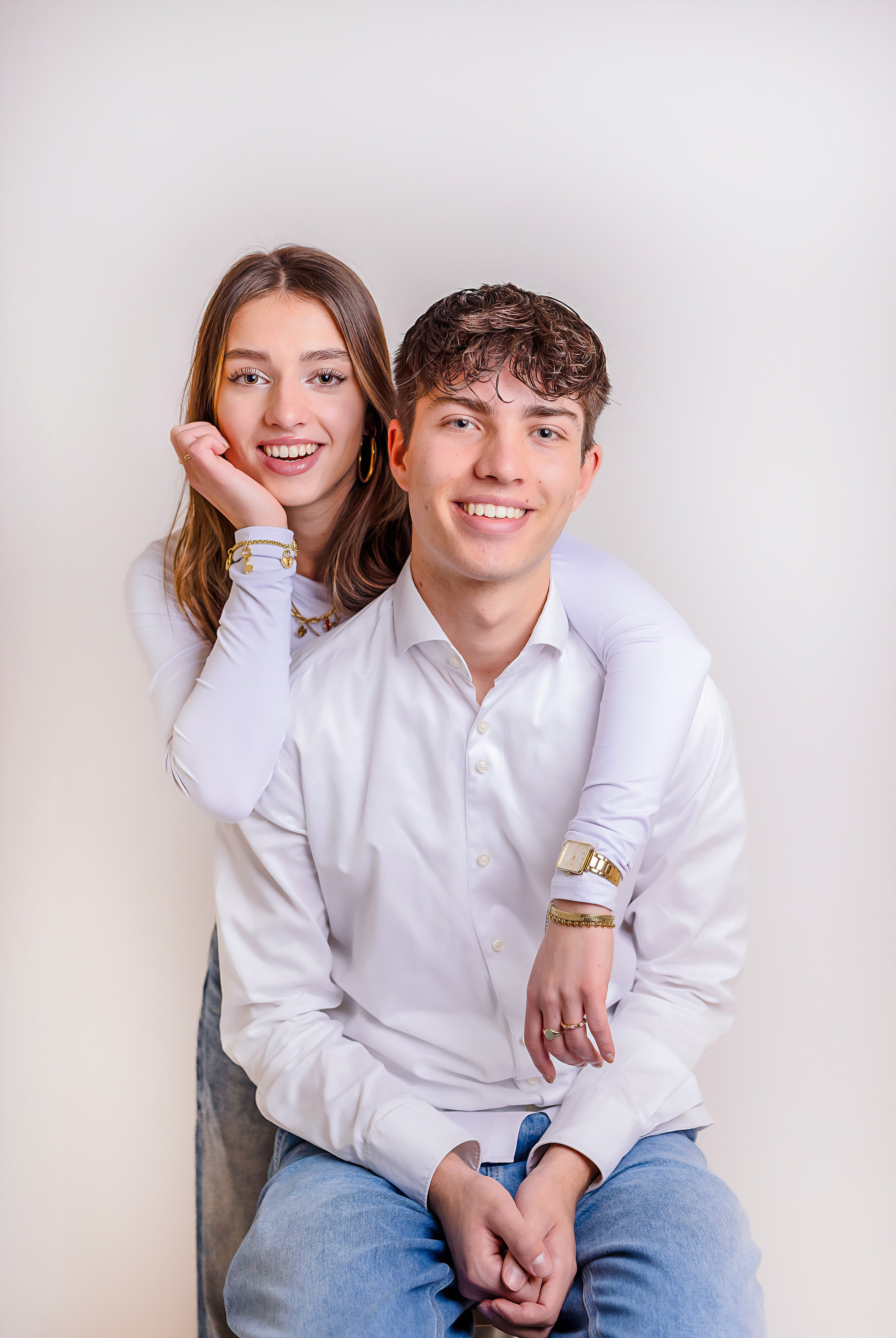 Professionele portretsessie van Irina Hoek in de studio