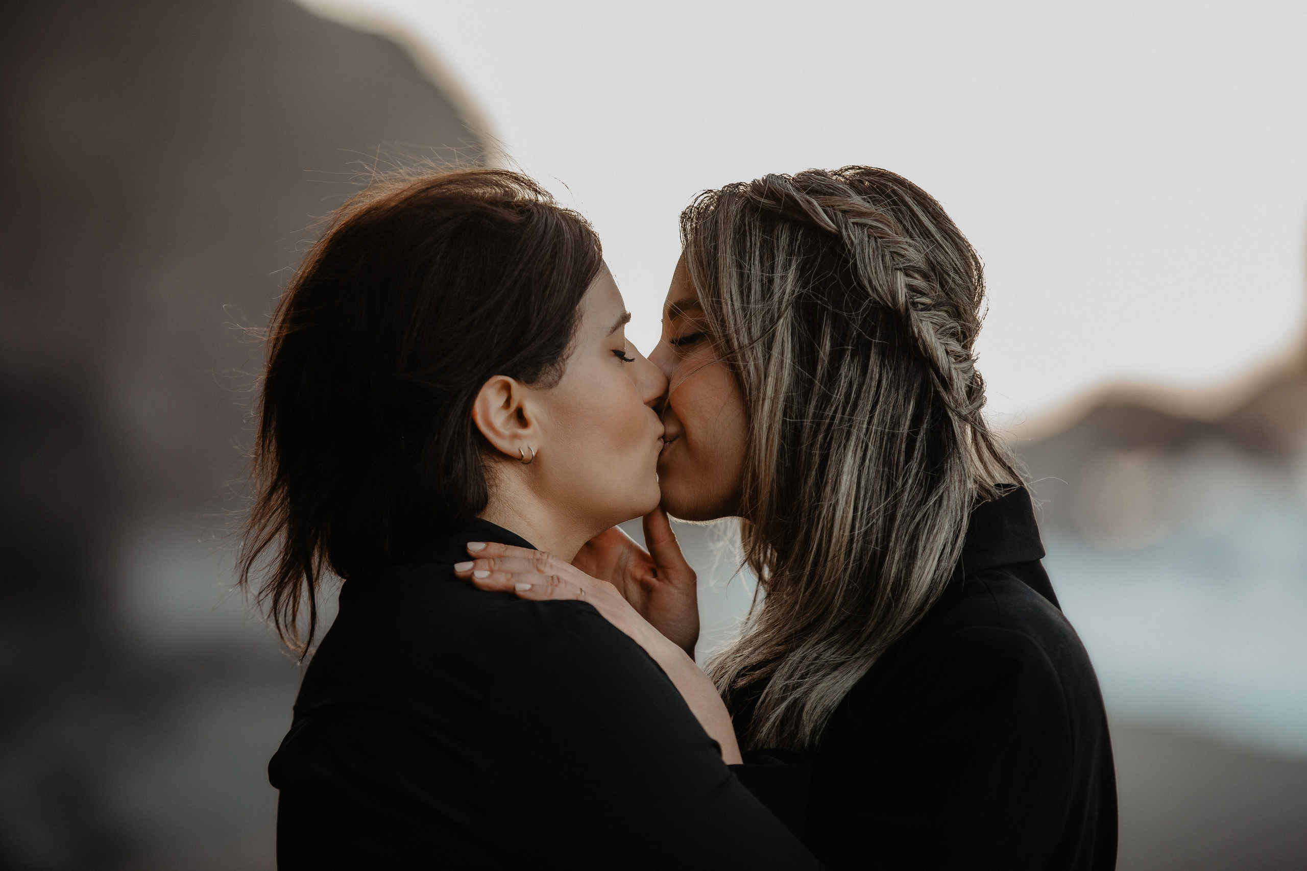 Same Sex Wedding at Iceland Black Sand Beach. Iceland elopement photographer & videographer