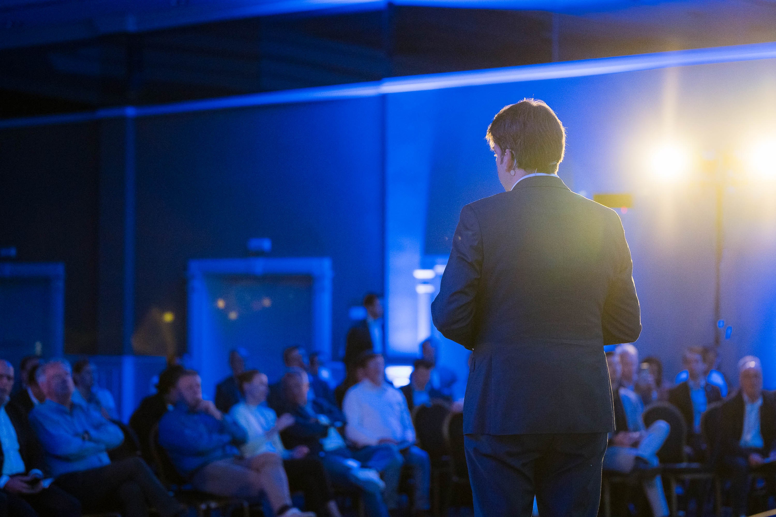 CEO making his presentaion at a Coporate Conference in Mallorca