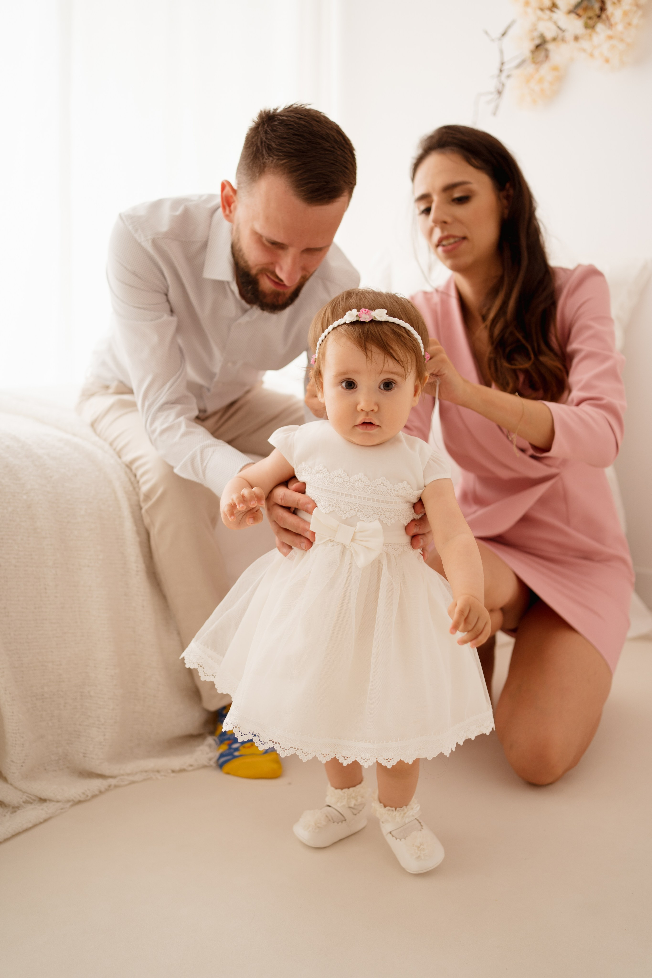 Chrzest Święty Natalii. Fotograf Łódź - sesja ciążowa, noworodkowa, dziecięca. Studio w Łodzi