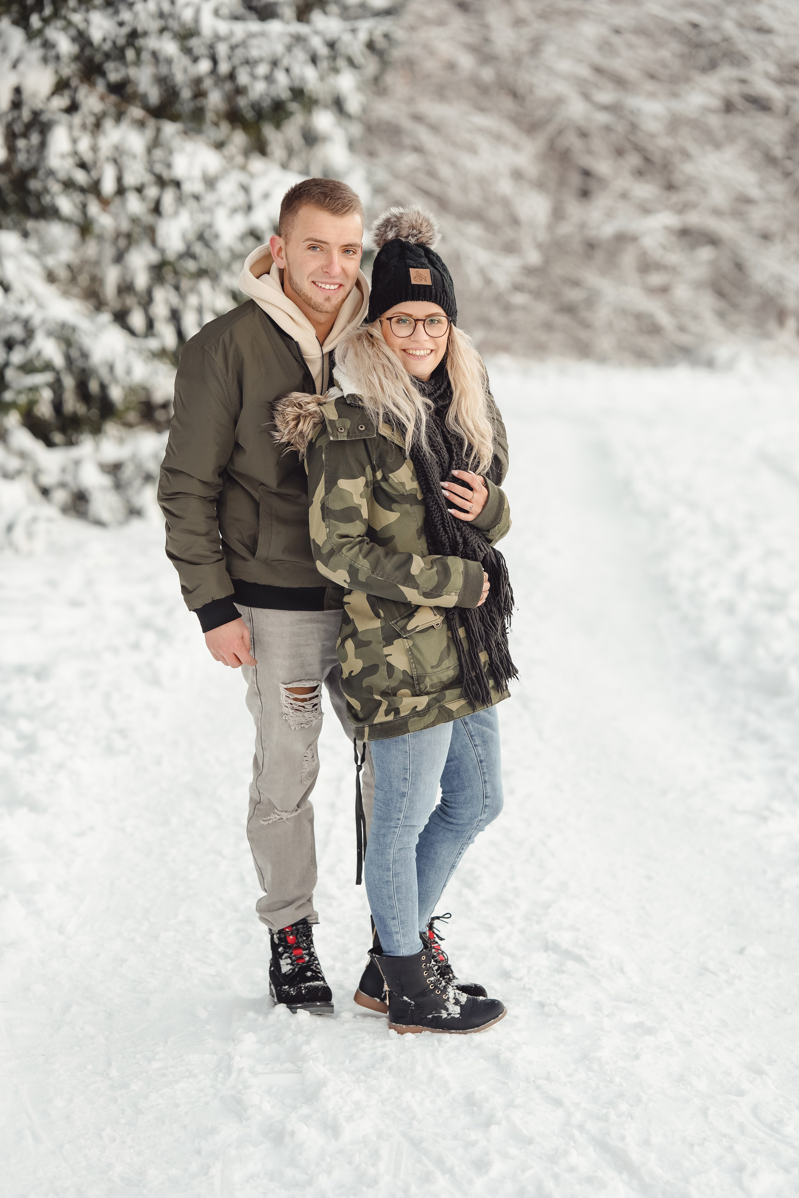 Winter Lovestory. Portraitfotografie in Gründau Elena Ohnstedt