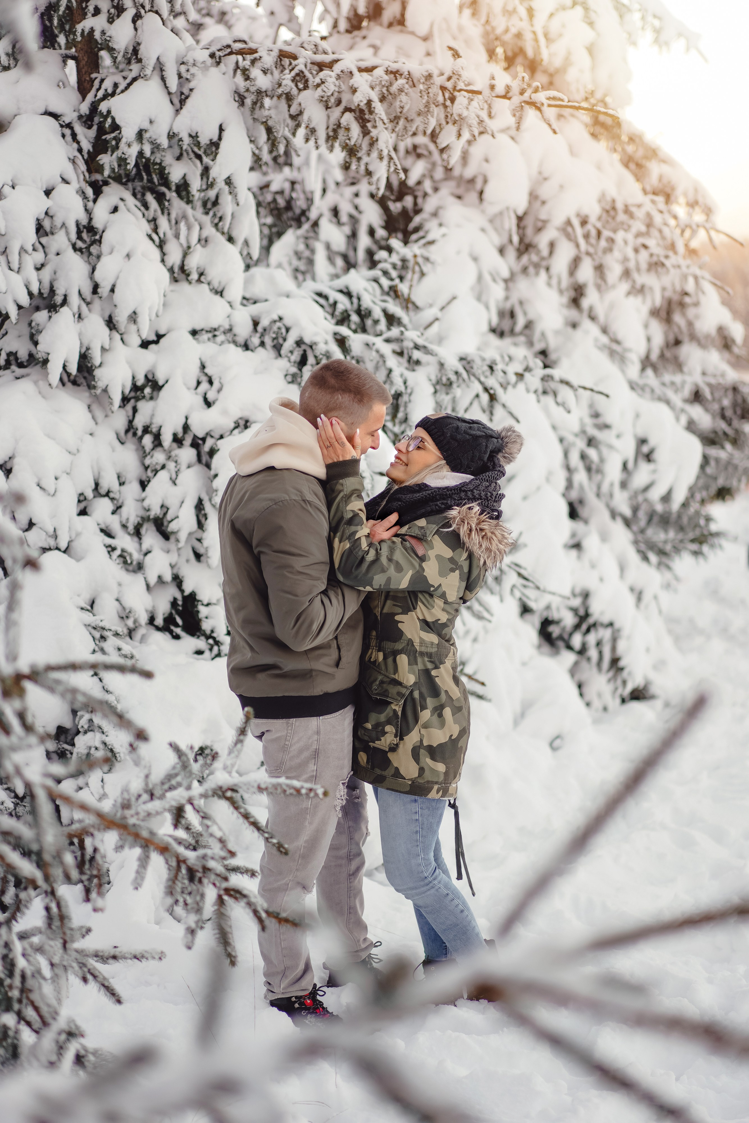 Winter Lovestory. Portraitfotografie in Gründau Elena Ohnstedt