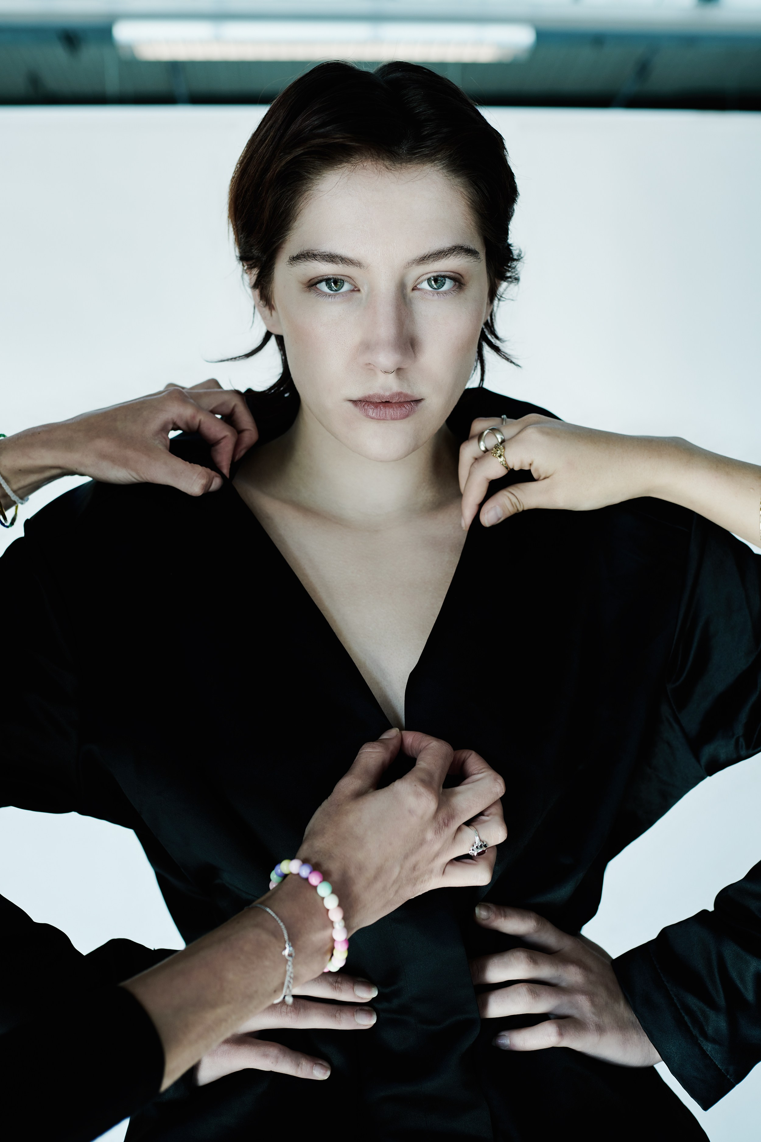 Model test shoot with a young woman in Amsterdam by photographer Victoria Ushkanova.