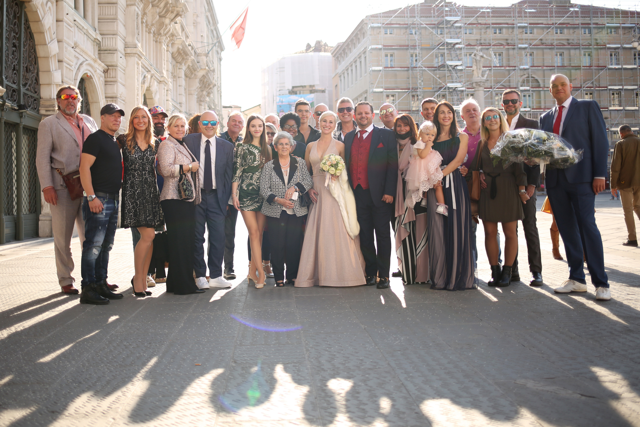 fotografo matrimonio Trieste, matriomonio foto di tutti gli ospiti