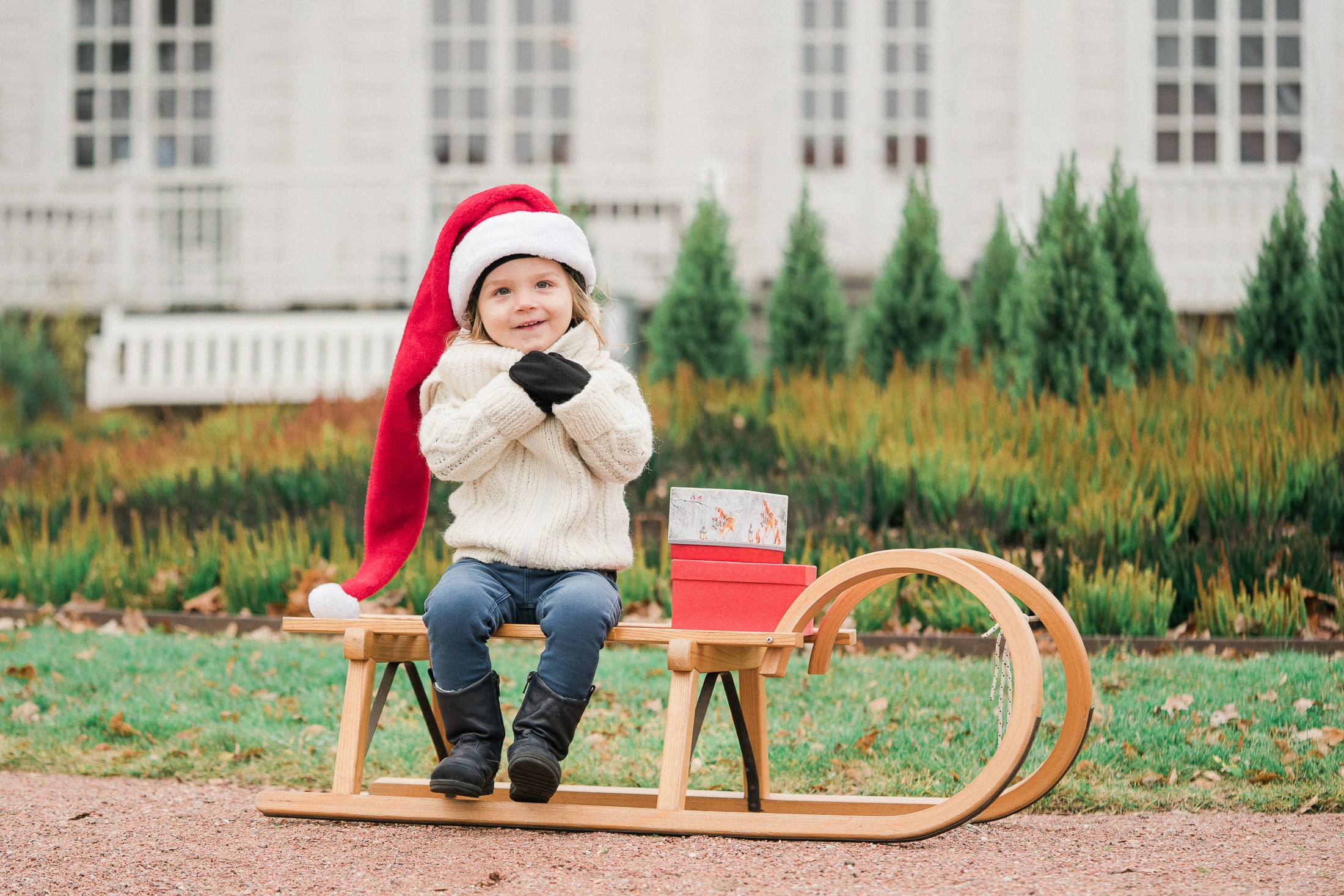 Joulukorttikuvaus miljöössä
