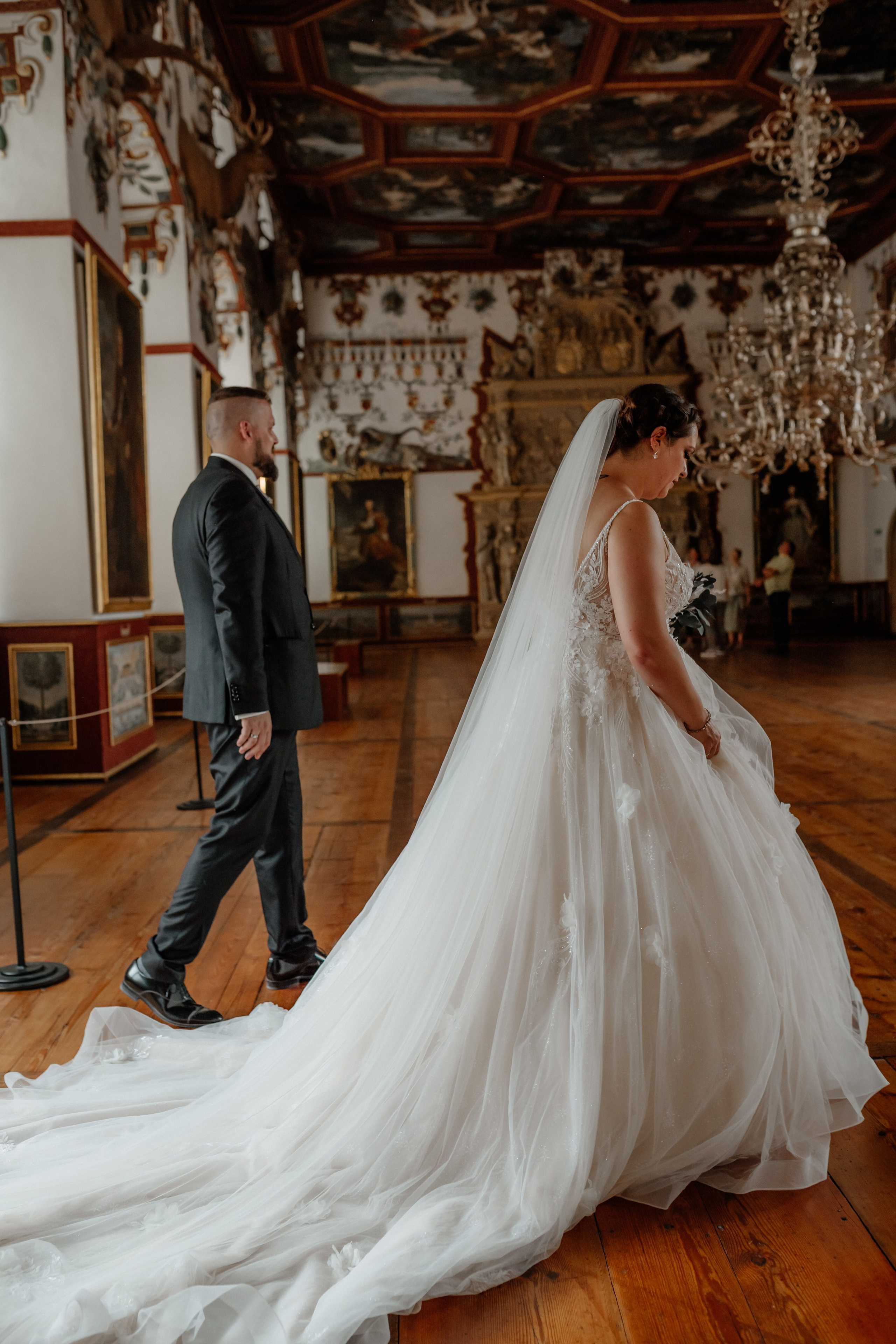 Schloss Weikersheim Hochzeit Brautpaar Shooting