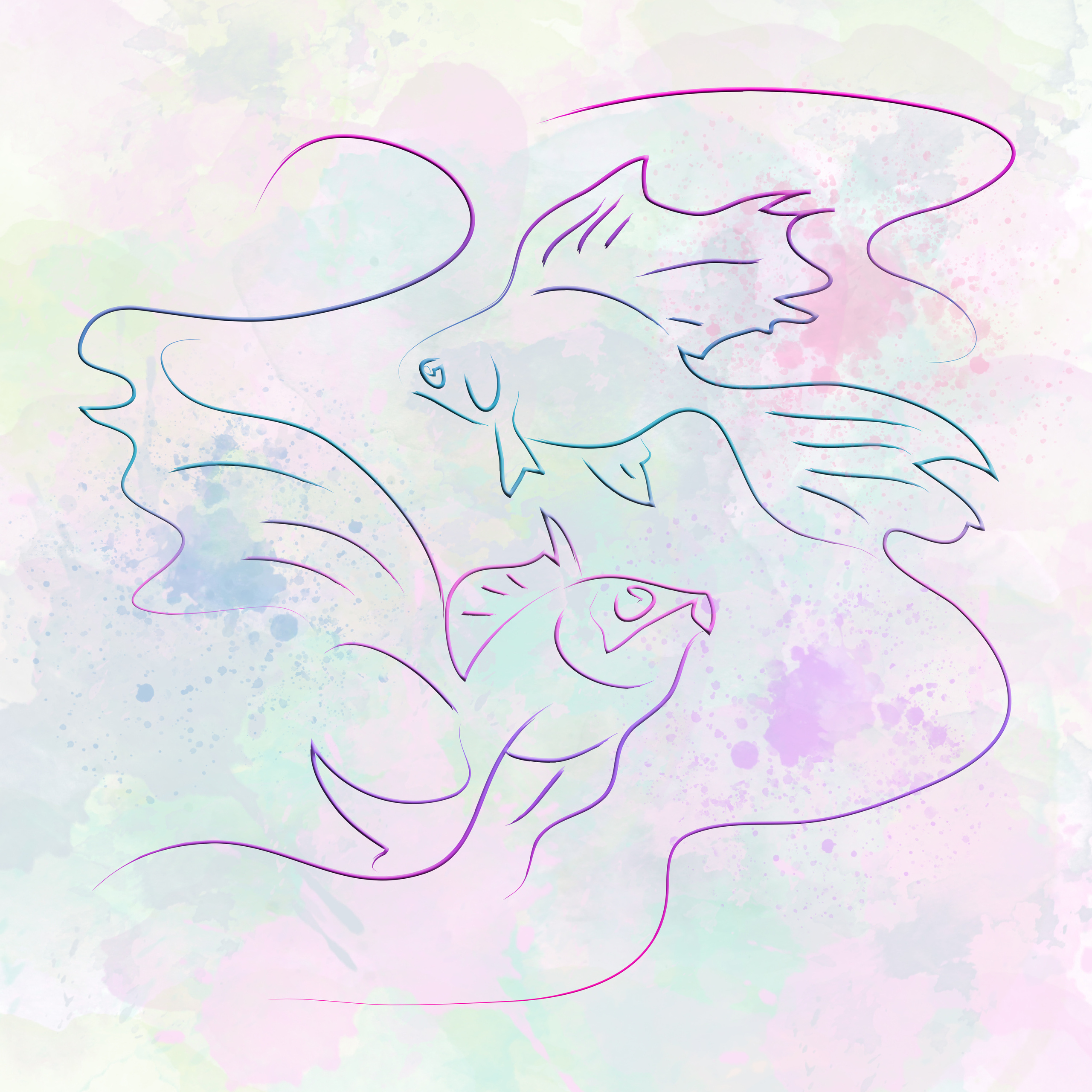 ART line. Lolly Shine. Contemporary digital artist