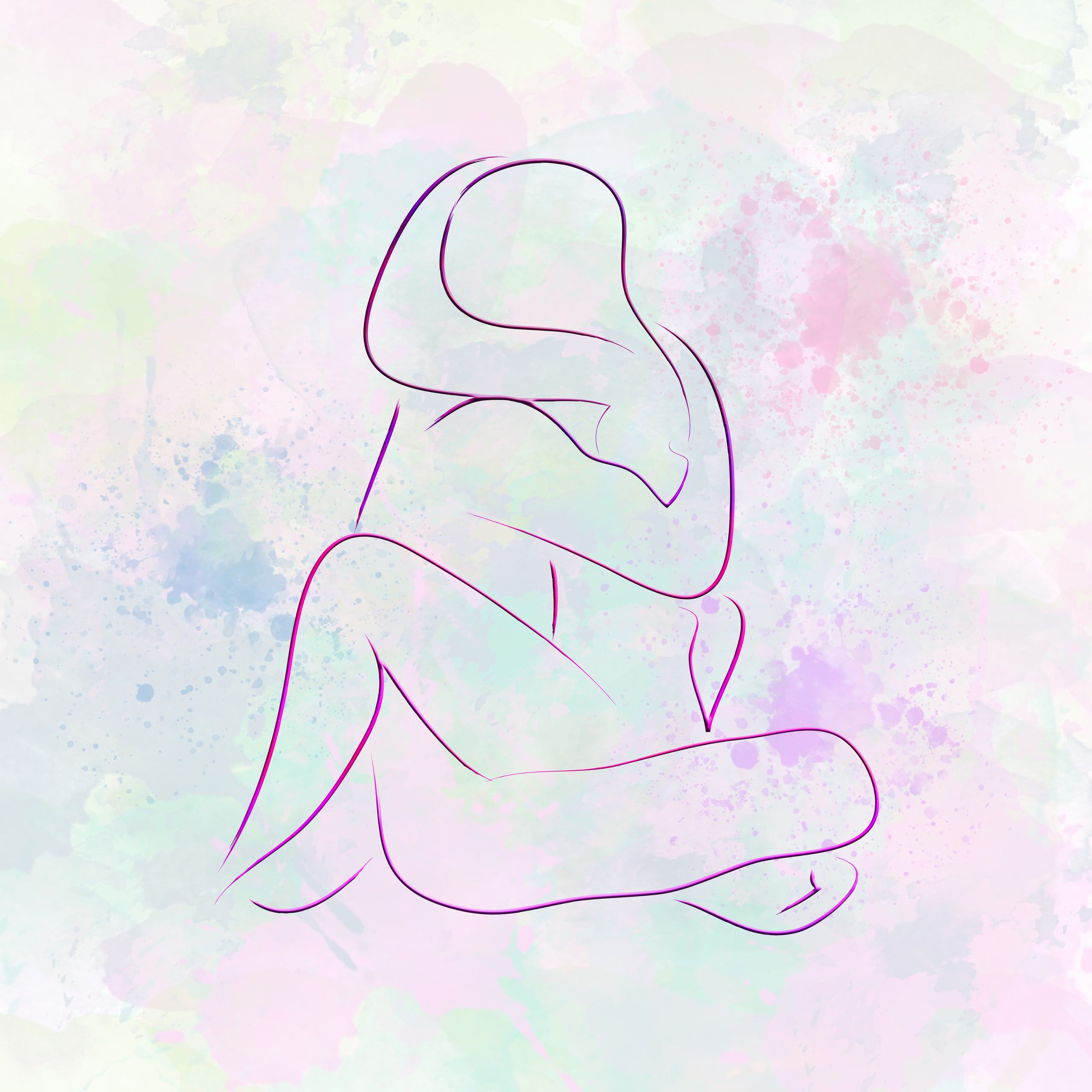 ART line. Lolly Shine. Contemporary digital artist