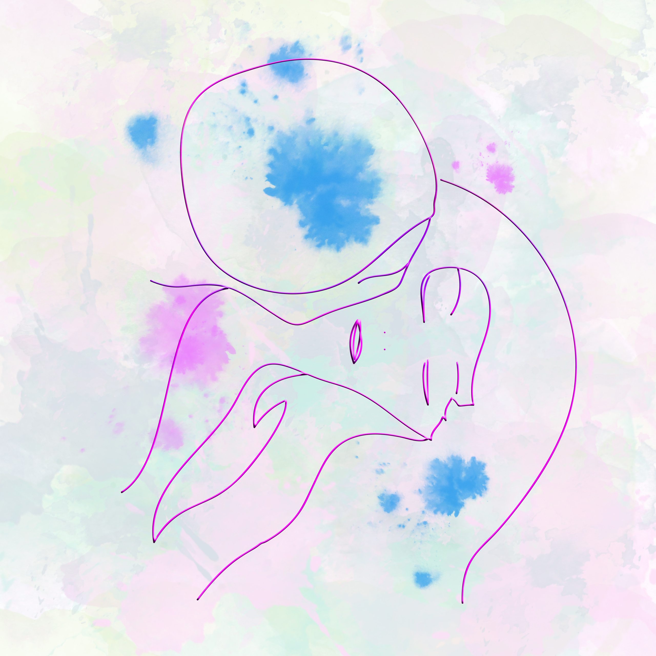 ART line. Lolly Shine. Contemporary digital artist