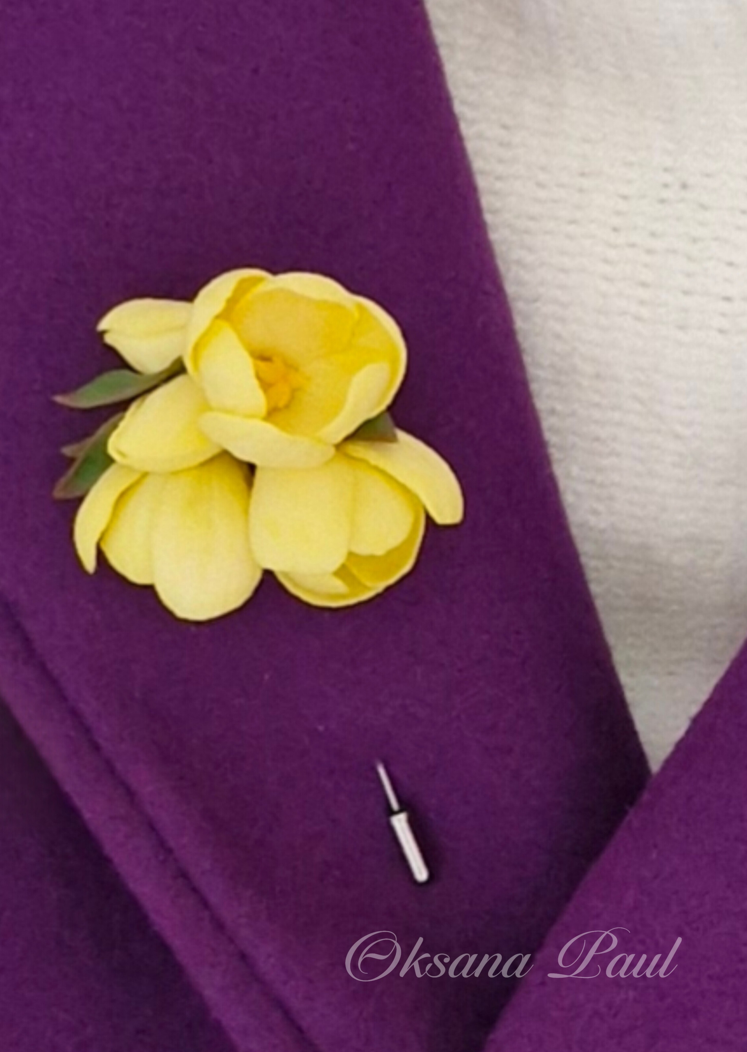 Броши с цветами / Blumen-Broschen ➜. Oksana Paul-Gardinen-Design Oksana Paul ✧ Art of Gardinen & Textile Design ✧ Polymer Clay Art & Handmade Creatures