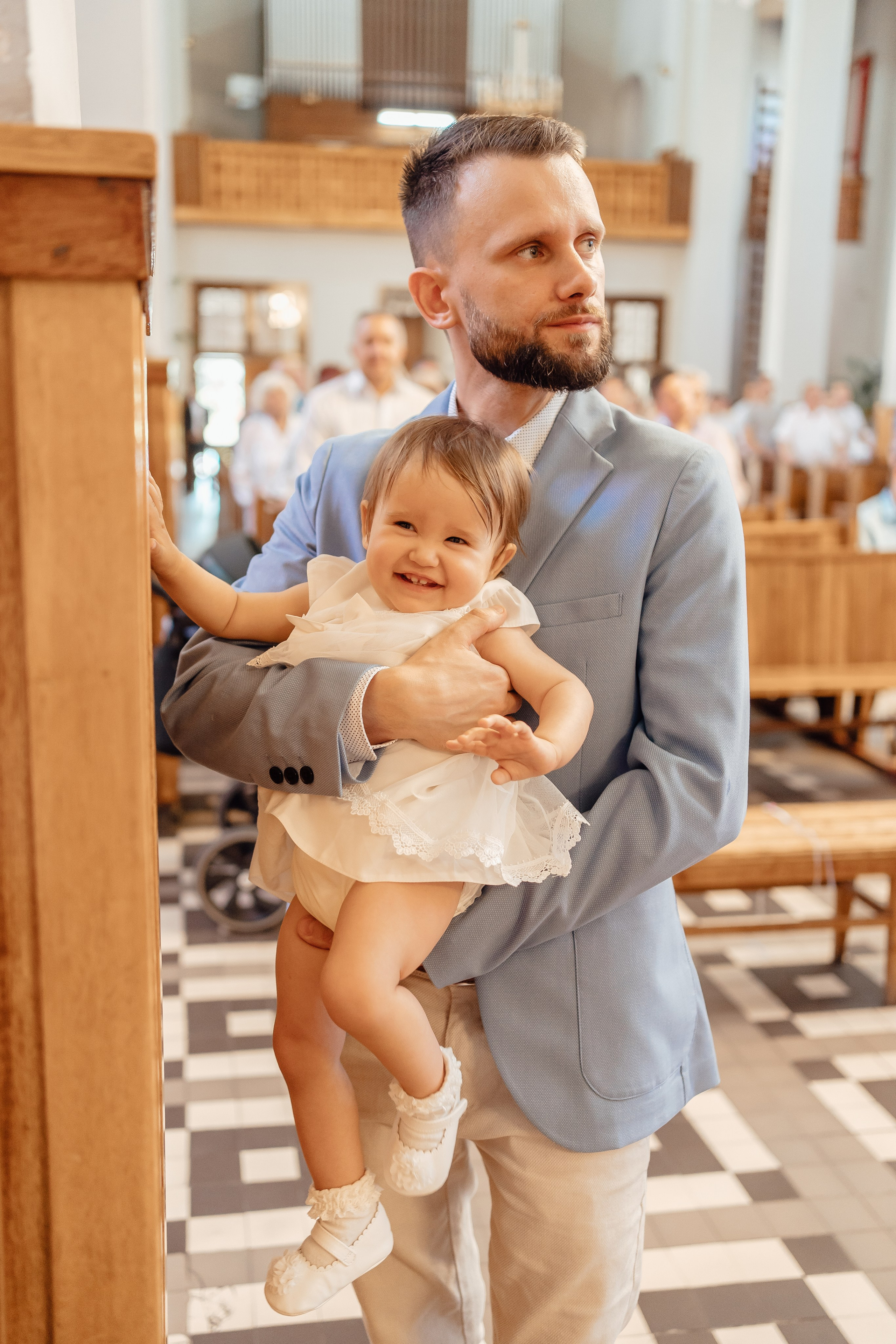 Chrzest Święty Natalii. Fotograf Łódź - sesja ciążowa, noworodkowa, dziecięca. Studio w Łodzi