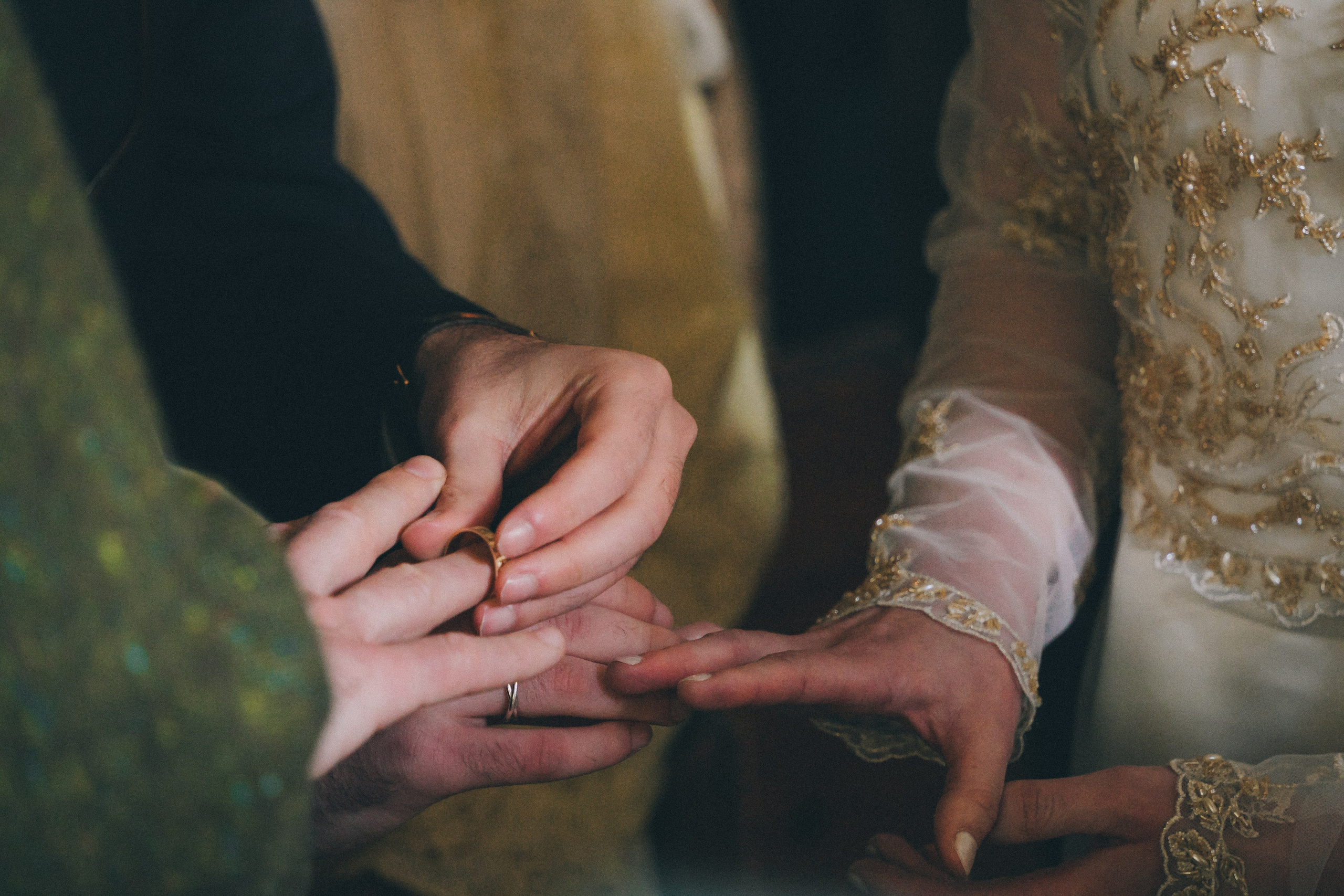 Wedding photography solihull and ring exchange