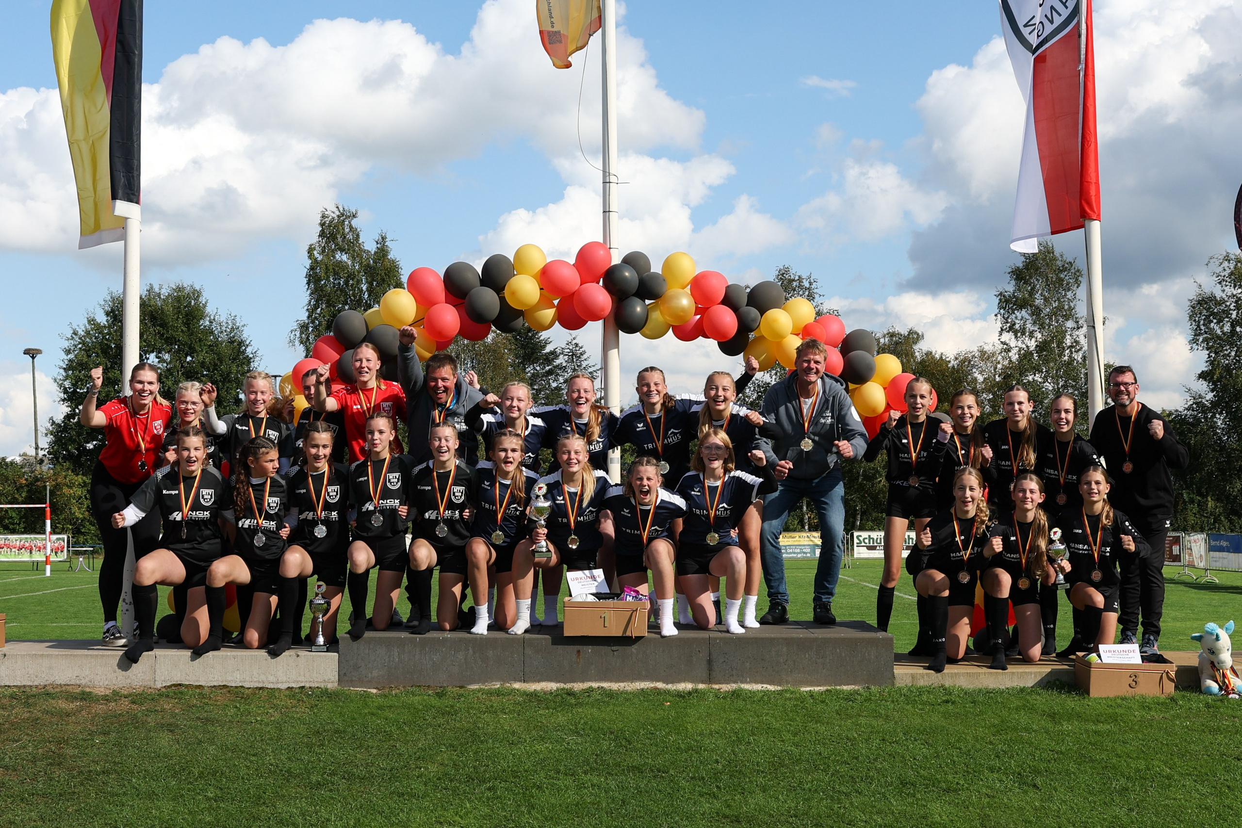 U14 holt DM-Bronze. TSV Borgfeld Faustball