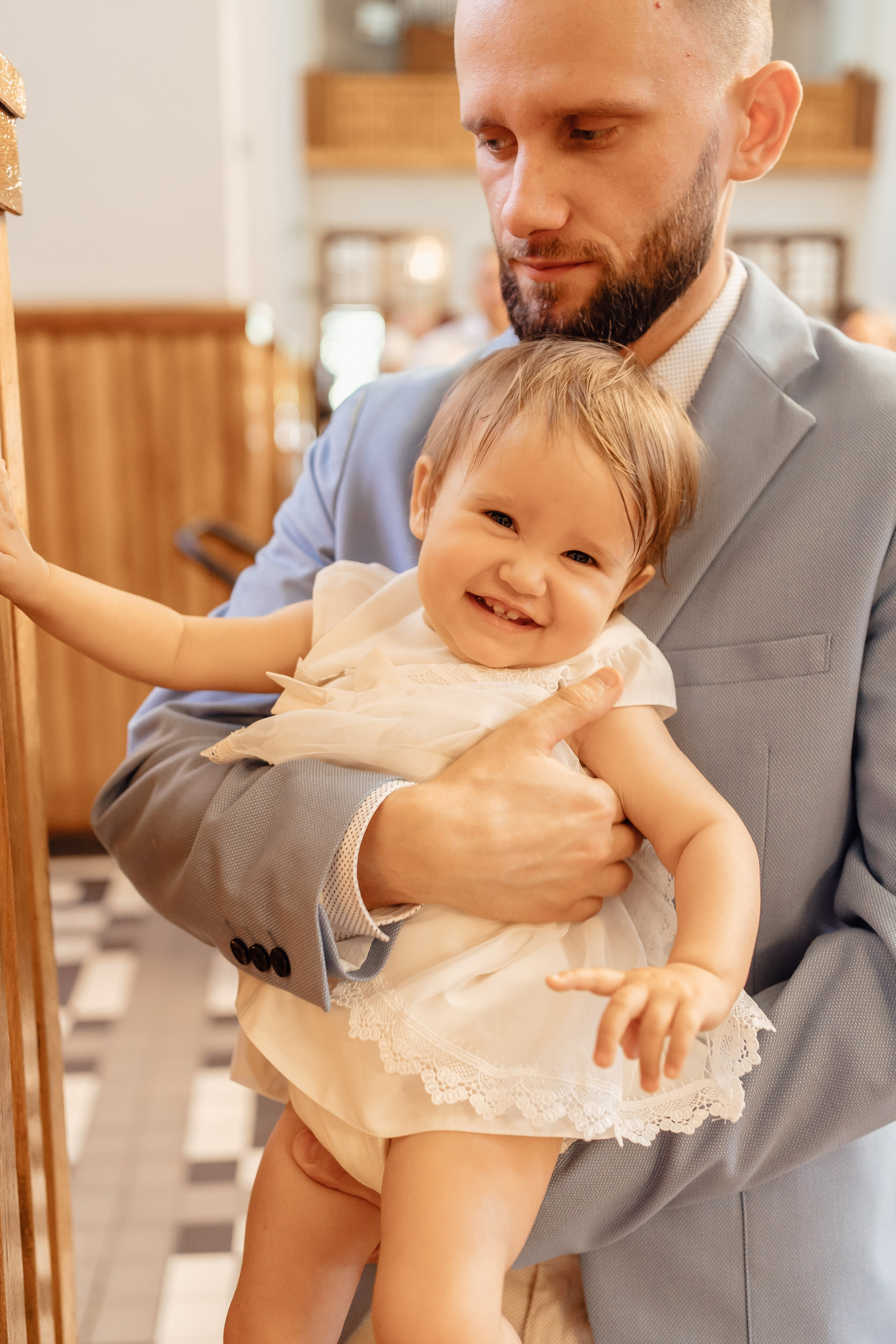Chrzest Święty Natalii. Fotograf Łódź - sesja ciążowa, noworodkowa, dziecięca. Studio w Łodzi