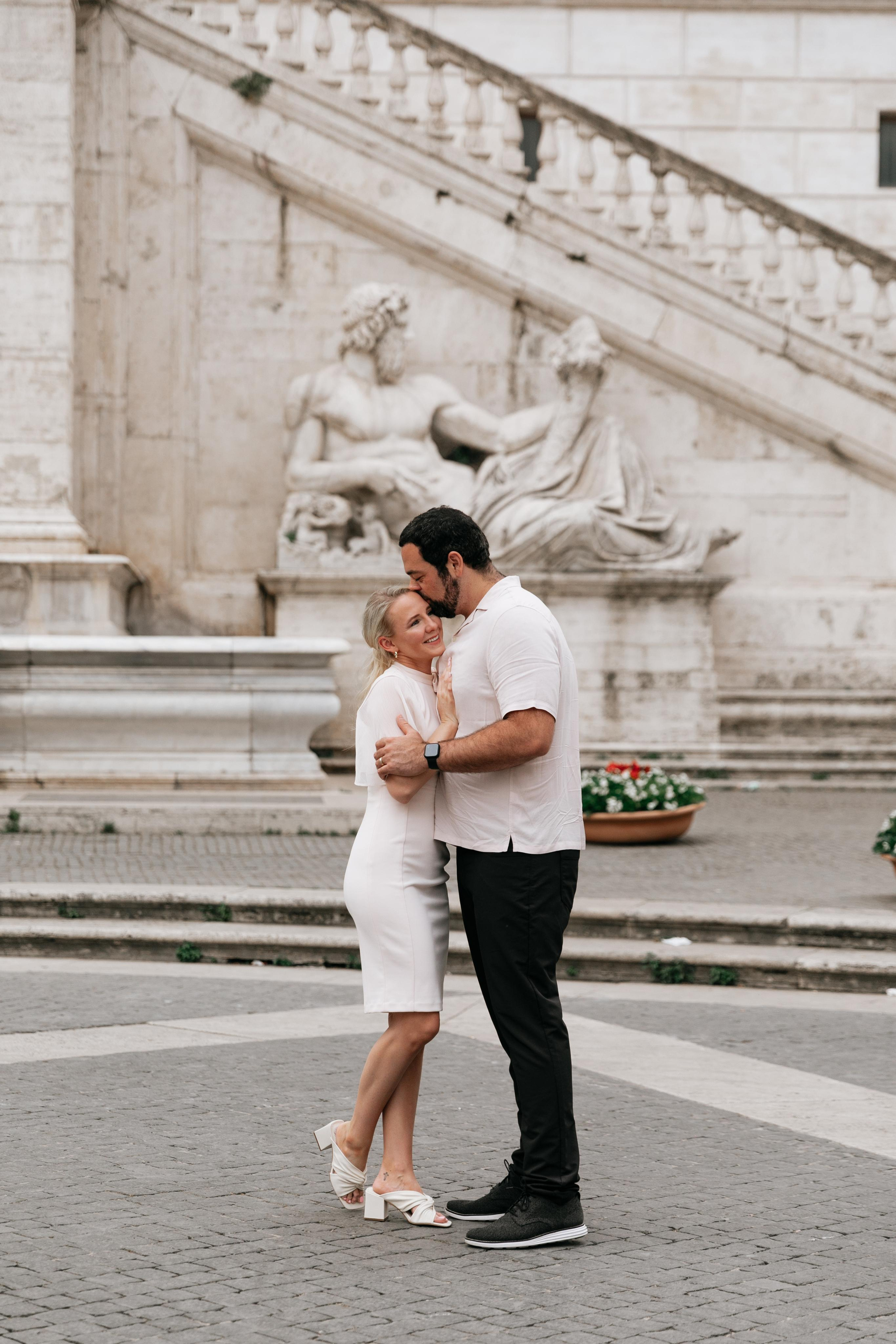 Piazza del Campidoglio. Photographer in Rome