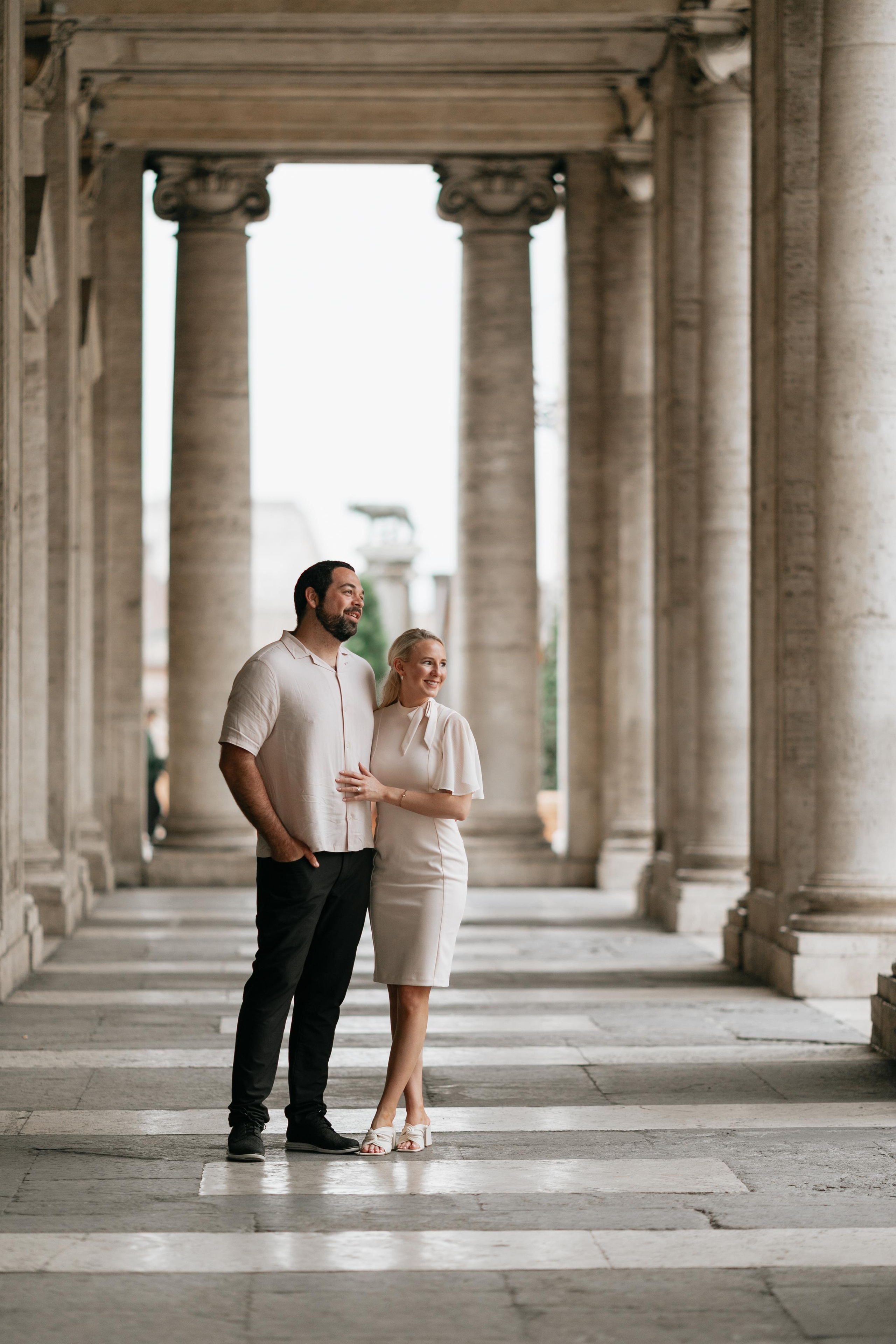 Piazza del Campidoglio. Photographer in Rome