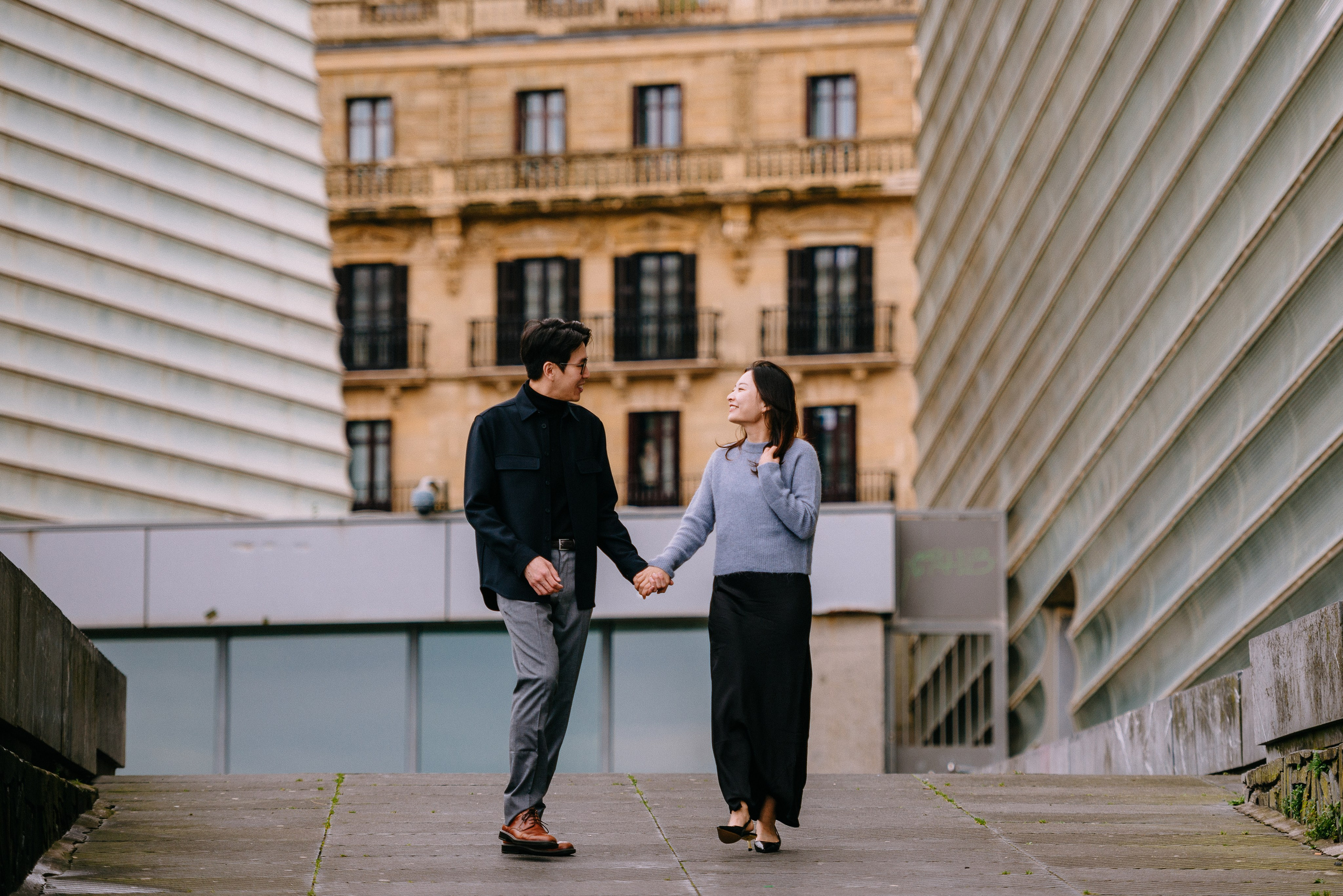 Couple photoshoot in San-Sebastian. Photographer in Bilbao Irina Makou