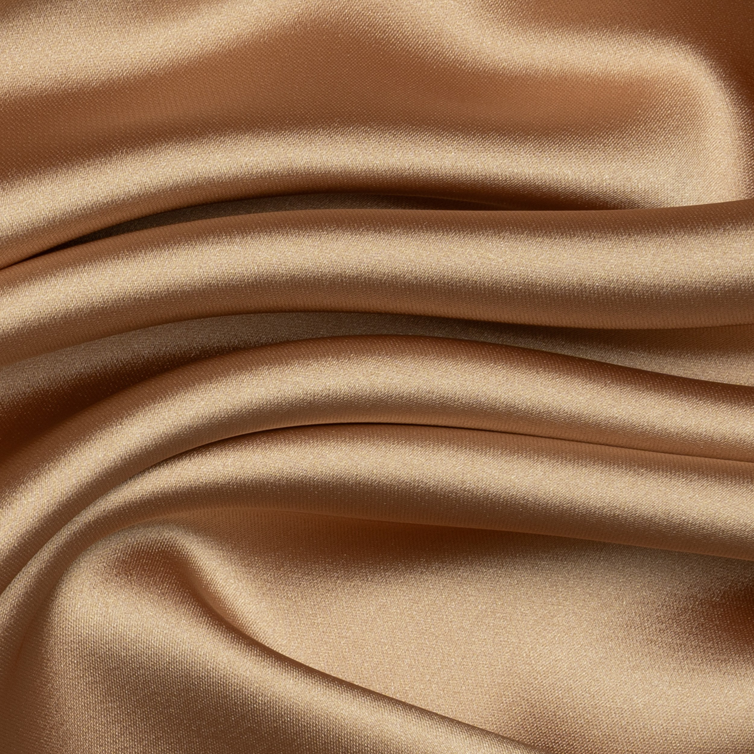 Luxurious golden textile with rich folds and a glossy finish