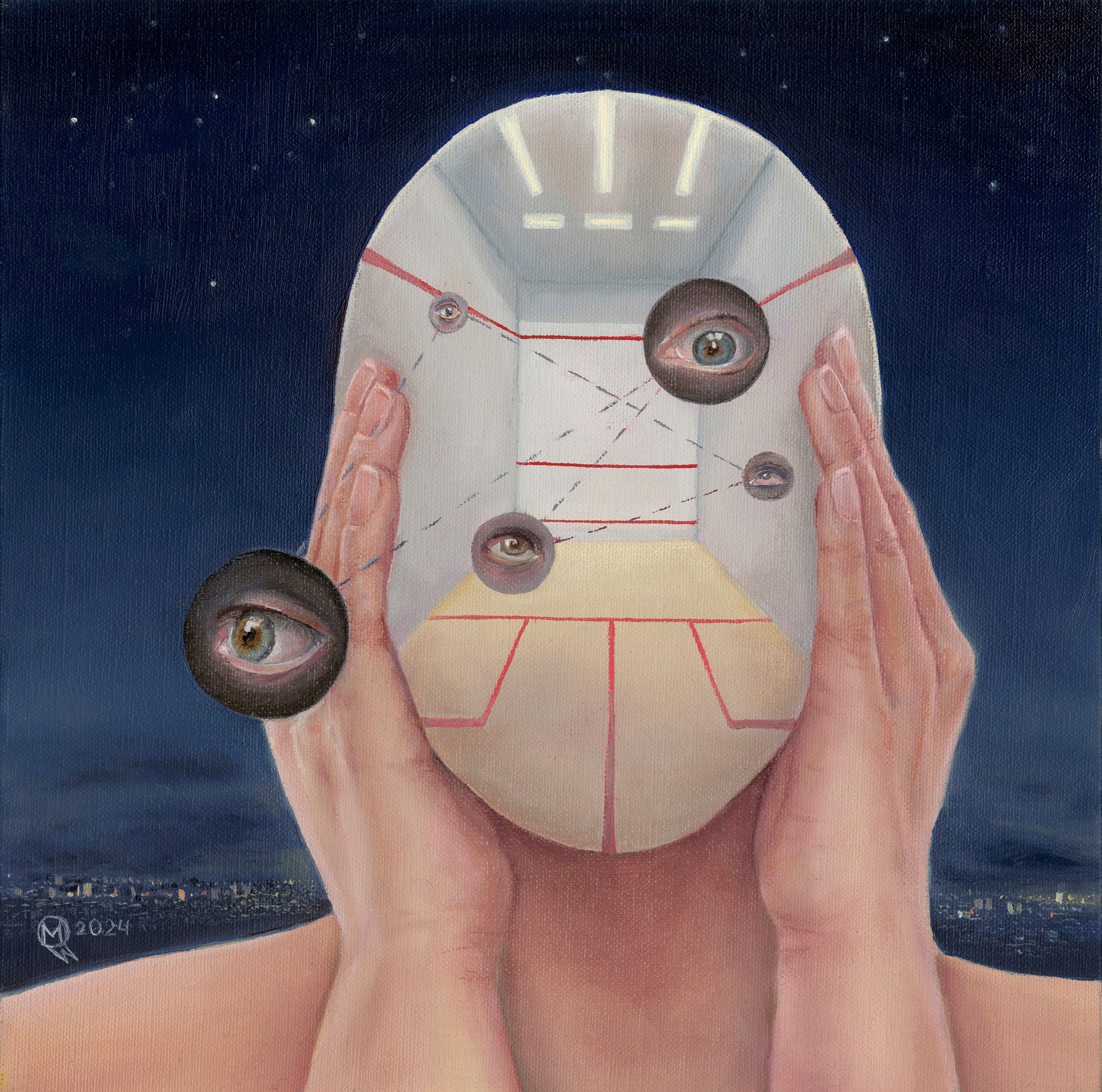 Surrealist artist Mariya Myronova based in Cambridge UK