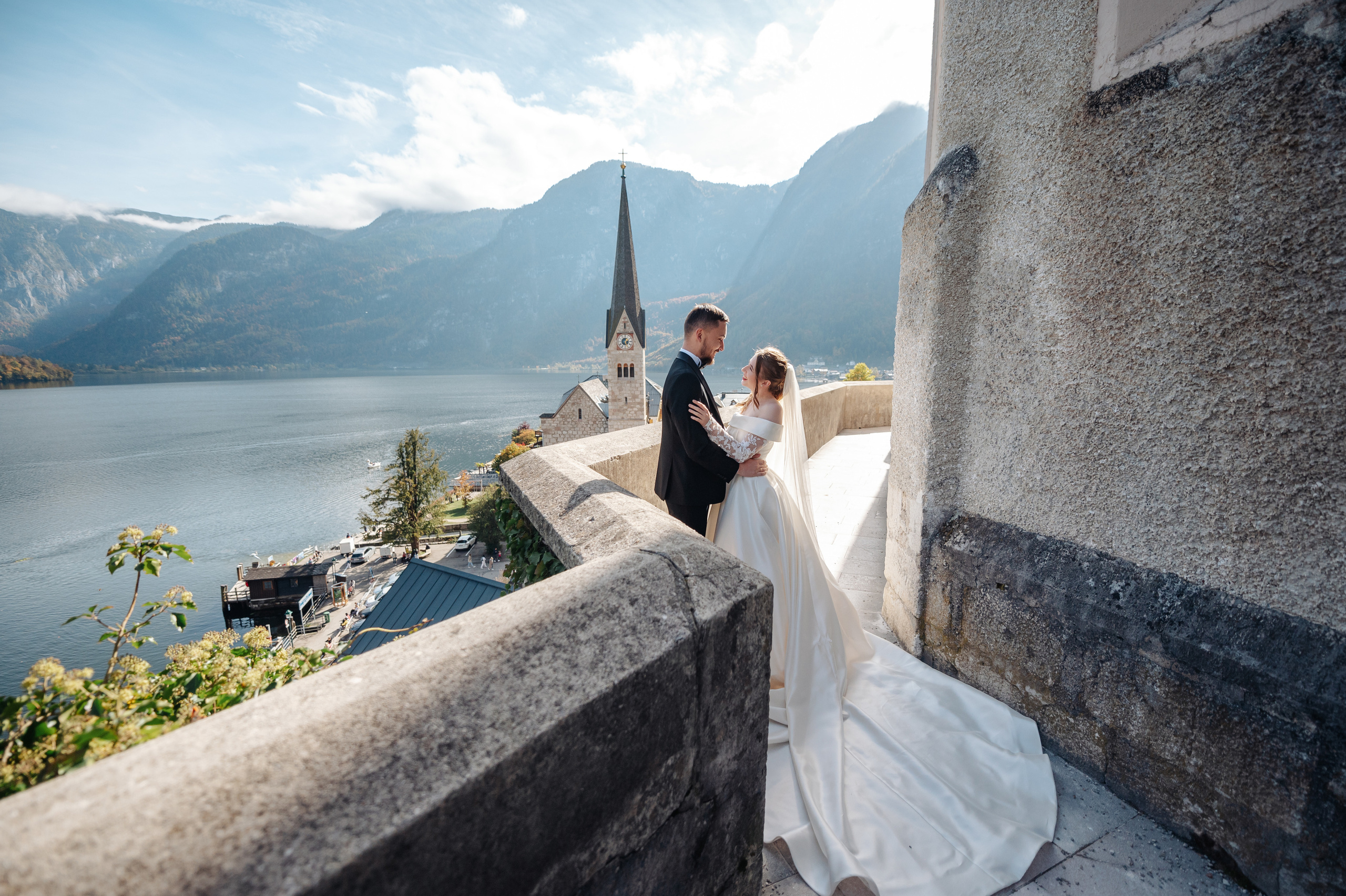 After Wedding shooting in Hallstatt, Austria