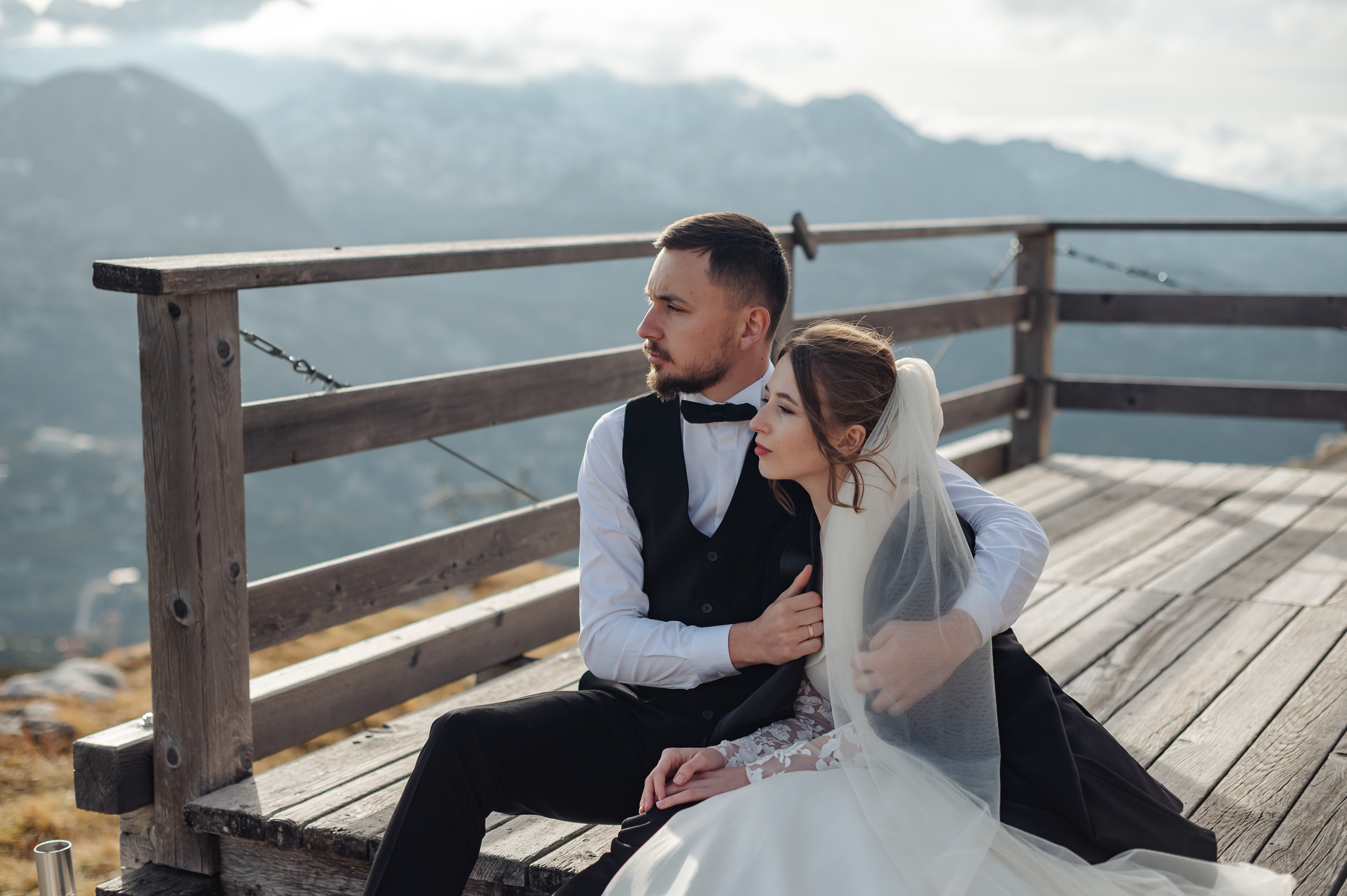 After Wedding shooting in Hallstatt, Austria