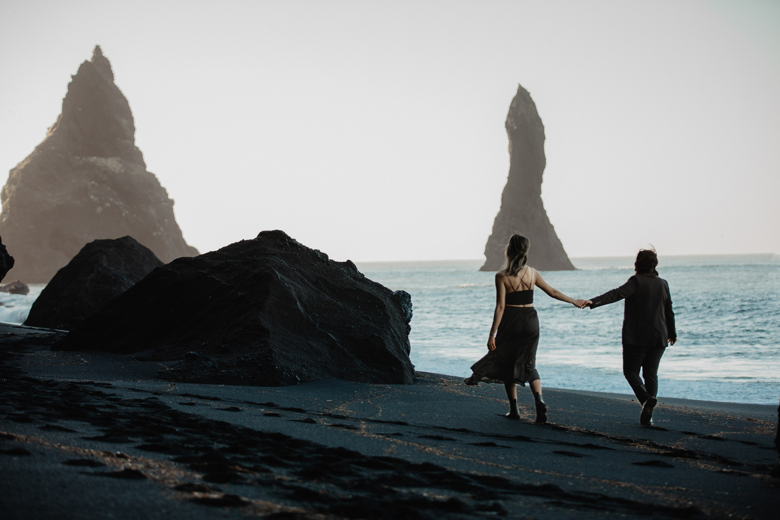 Same Sex Wedding at Iceland Black Sand Beach. Iceland elopement photographer & videographer