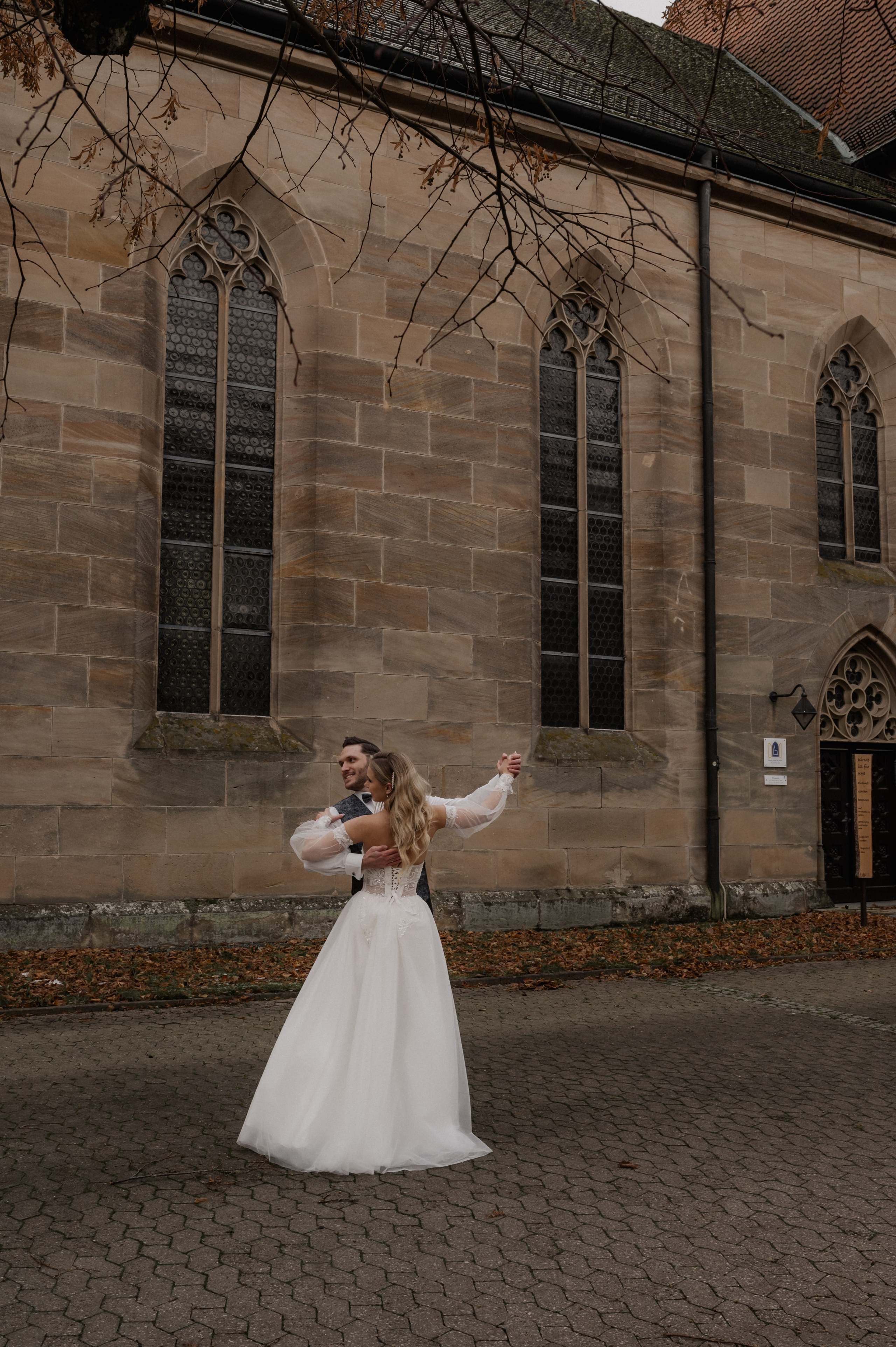 WINTER WEDDING IN NEUENDETTELSAU. Фотограф в Нюрнберге Ирина Менерт из Ансбаха