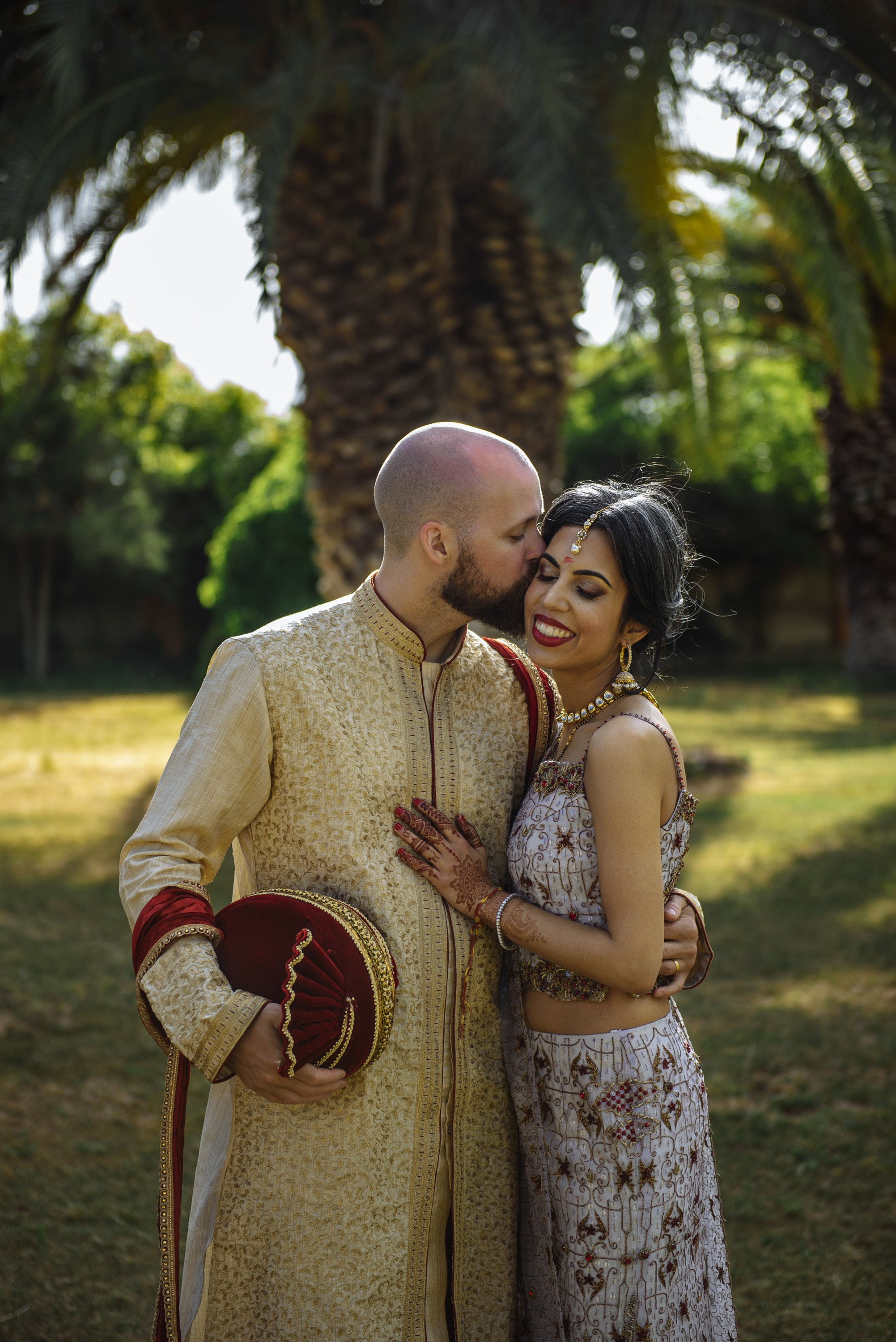 Elegancia Oriental. La Magia de una Boda India en La Gran Villa Rosa. Фотограф Екатерина Гасанова — фотосессии в Барселоне
