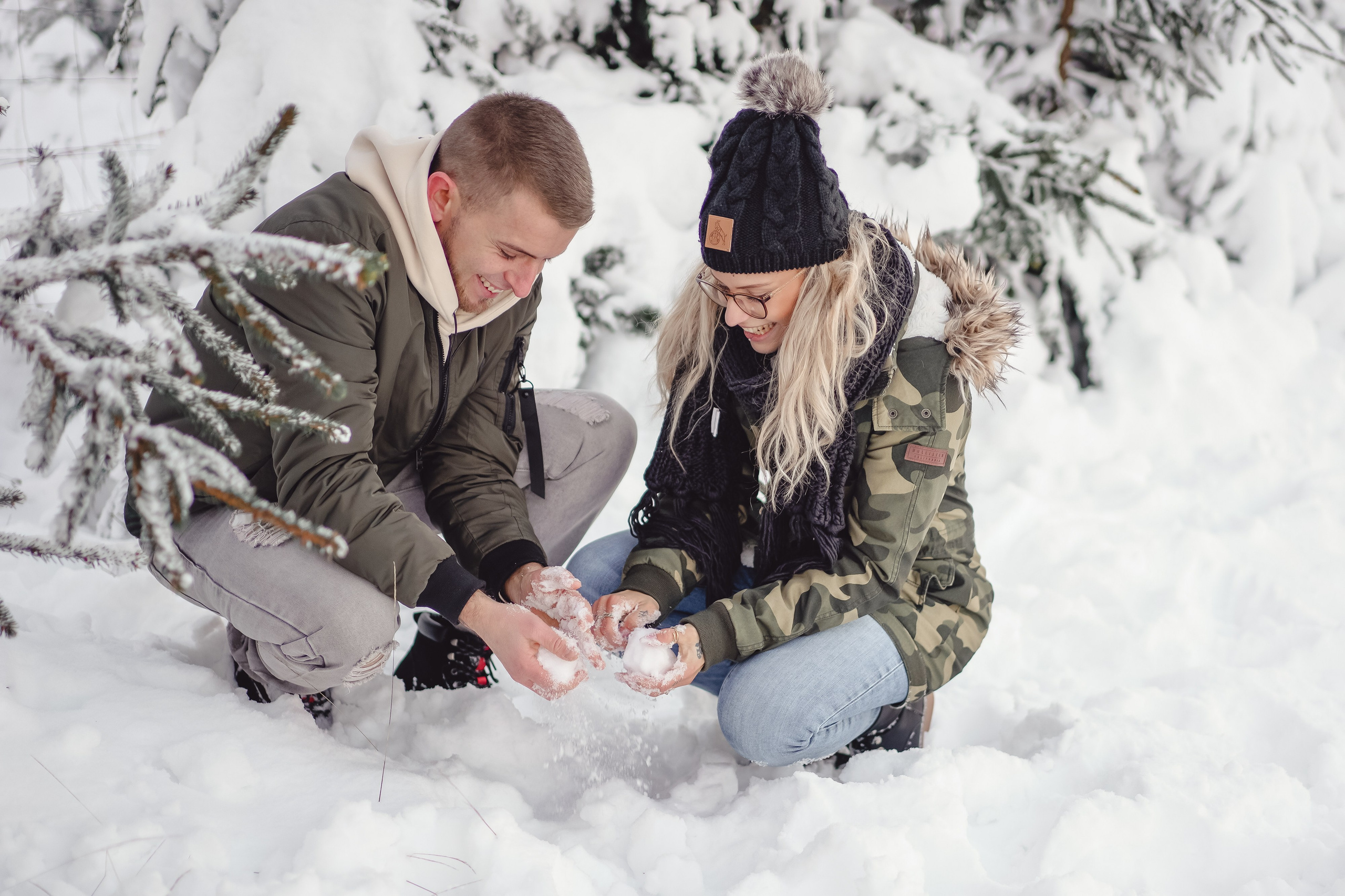 Winter Lovestory. Portraitfotografie in Gründau Elena Ohnstedt