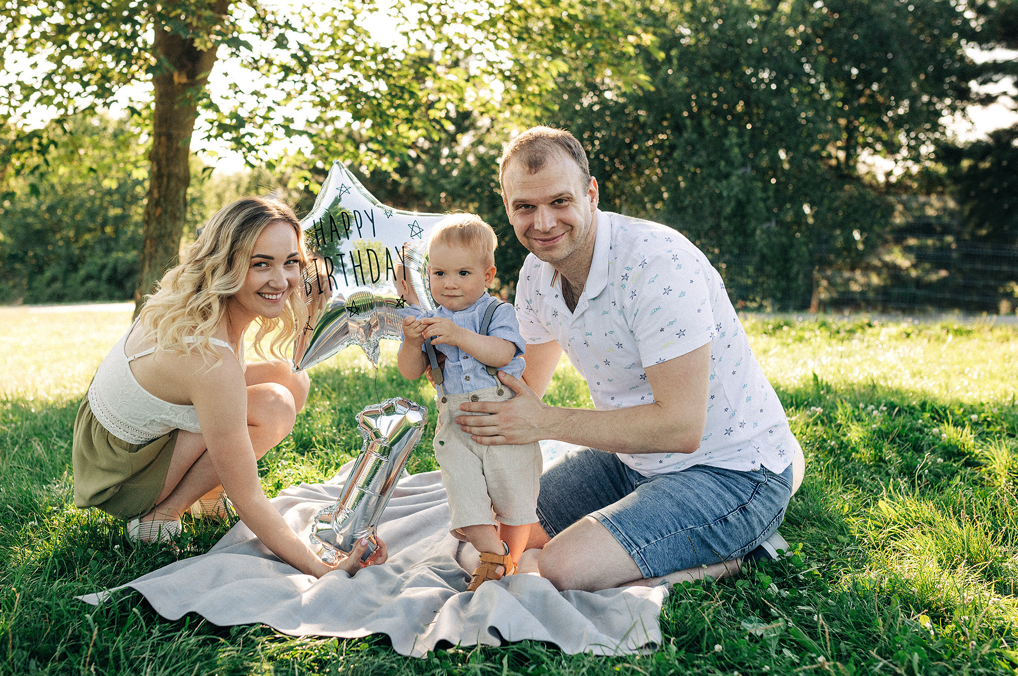 Тимофею 1 годик. Rodinný a svatební fotograf v Praze