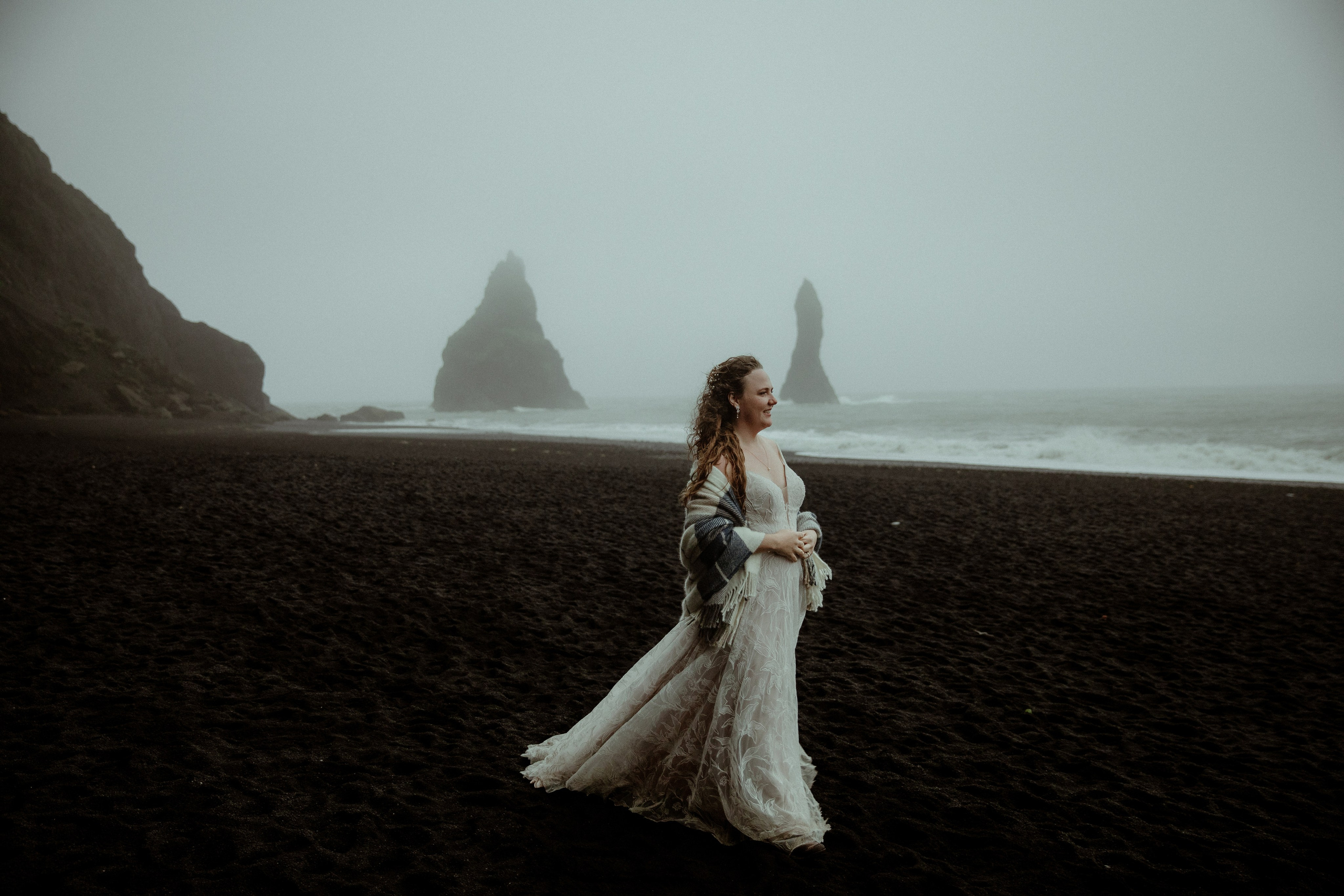 Iceland Elopement at Black Sand Beach. Iceland elopement photo and video | Nikolaichik Photo