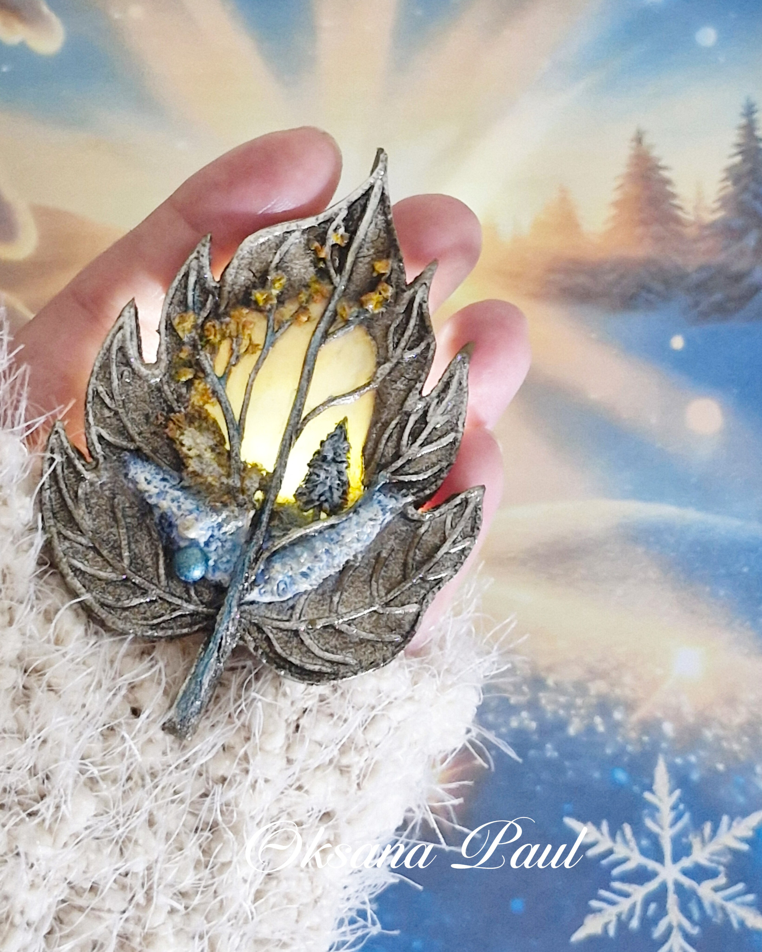 Броши с цветами / Blumen-Broschen ➜. Oksana Paul-Gardinen-Design Oksana Paul ✧ Art of Gardinen & Textile Design ✧ Polymer Clay Art & Handmade Creatures