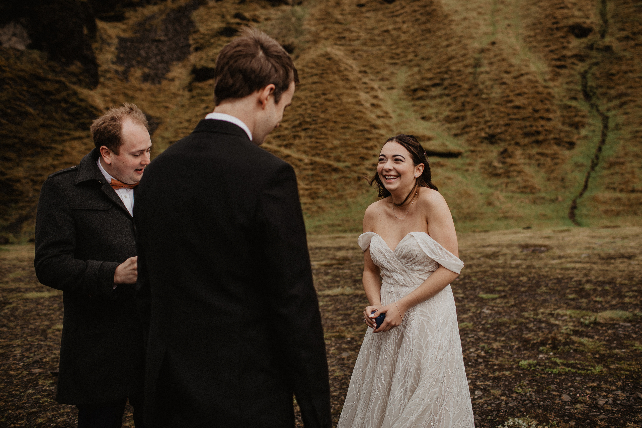 Elopement at secret canyon Iceland and diamond black beach. Iceland elopement photo and video | Nikolaichik Photo