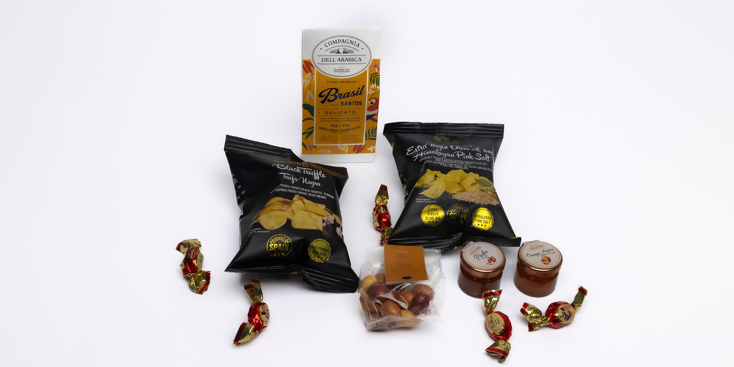 Gavekurve til firmaer med vin, chokolade og delikatesser – levering i Aarhus