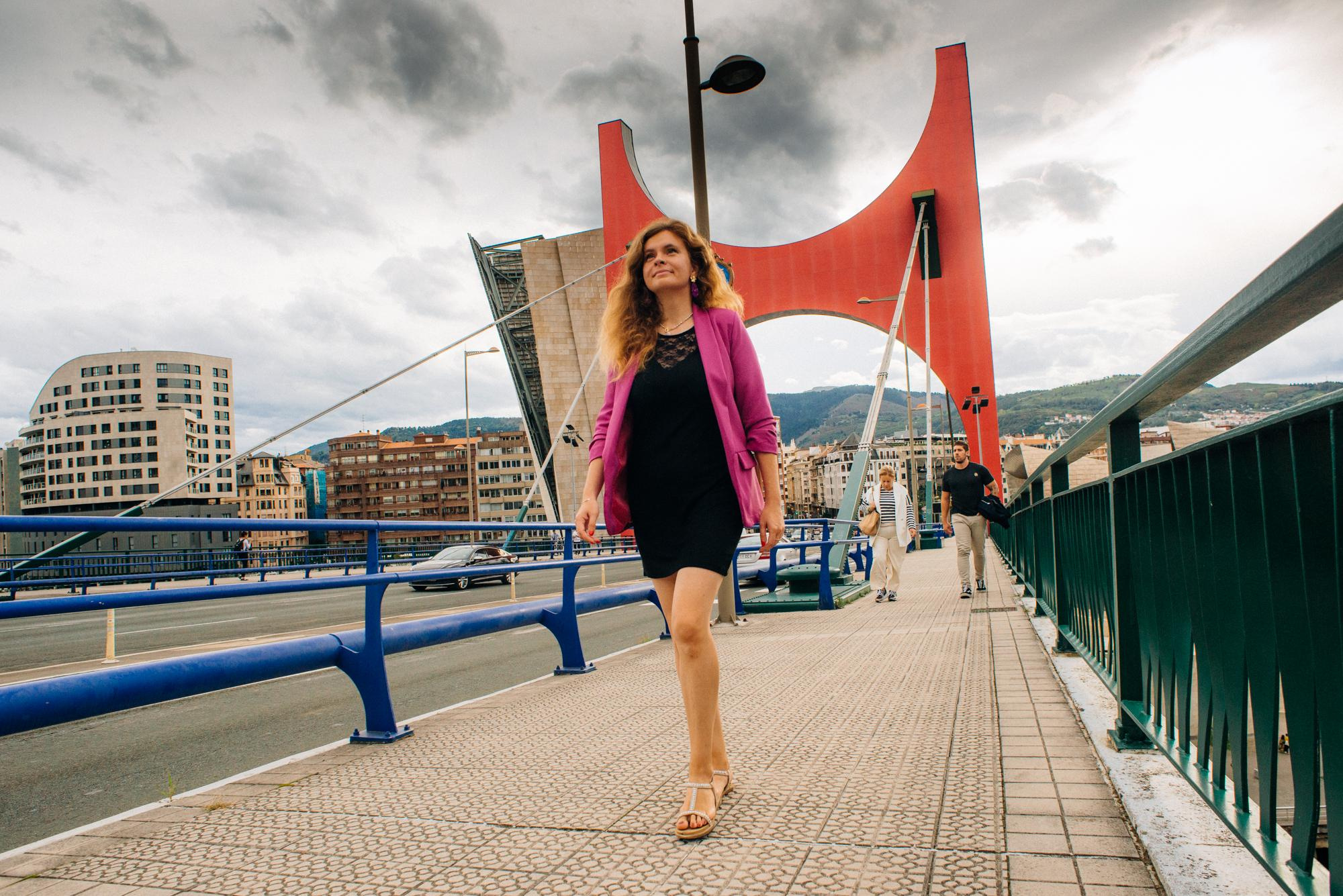 Daria, foto paseo por Bilbao. Photographer in Bilbao Irina Makou