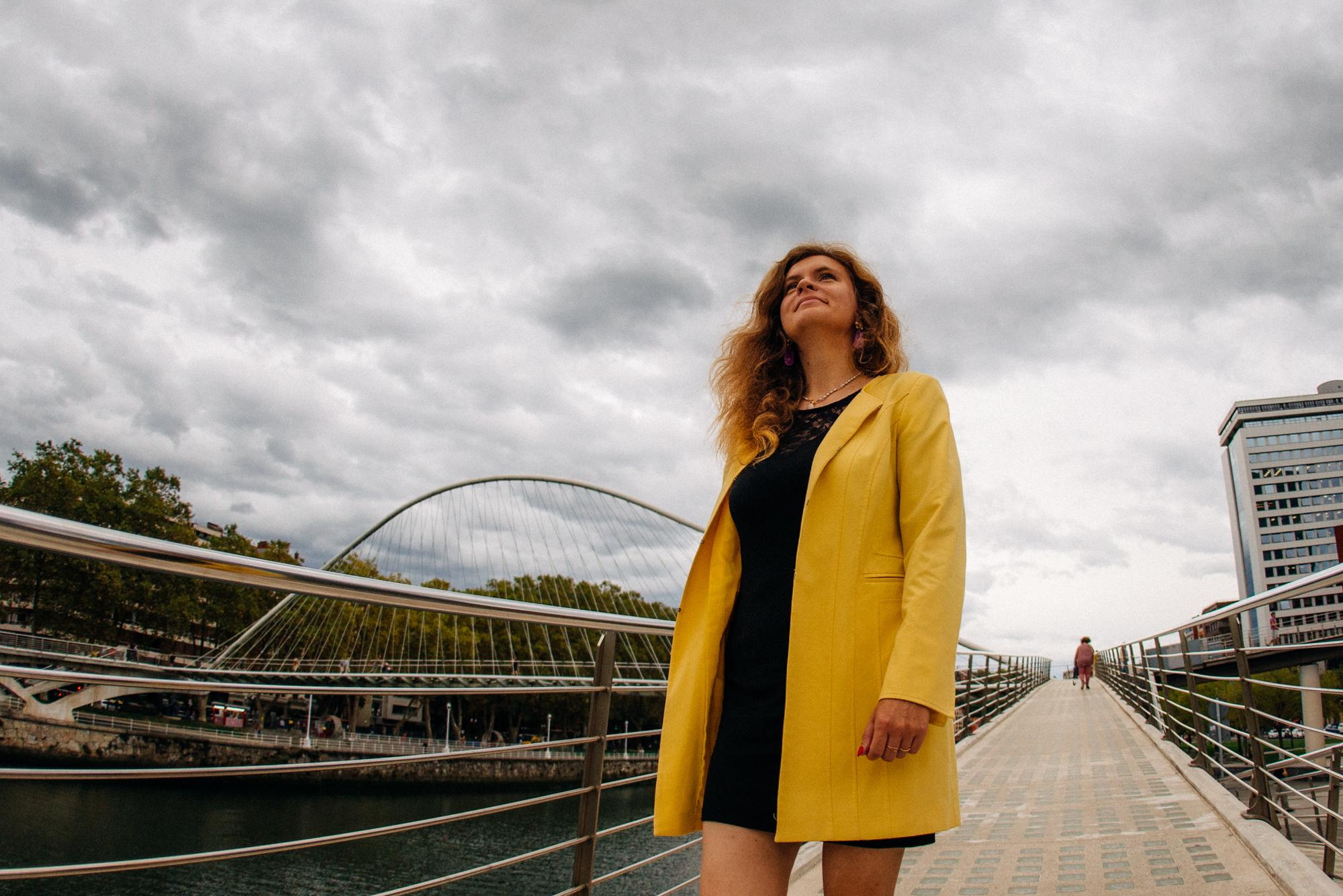 Daria, foto paseo por Bilbao. Photographer in Bilbao Irina Makou