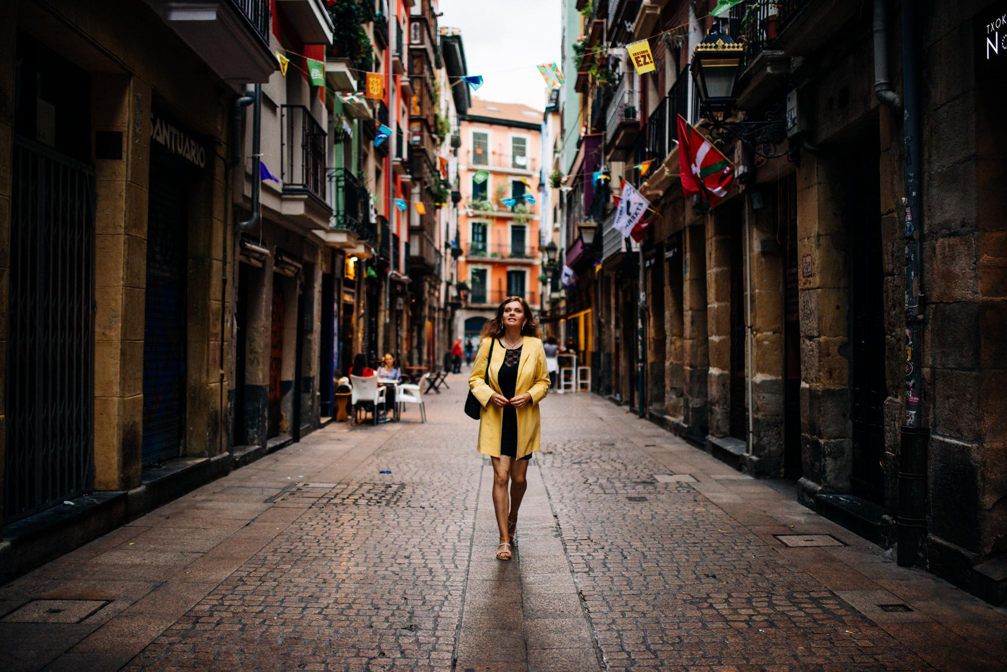 Daria, foto paseo por Bilbao. Photographer in Bilbao Irina Makou