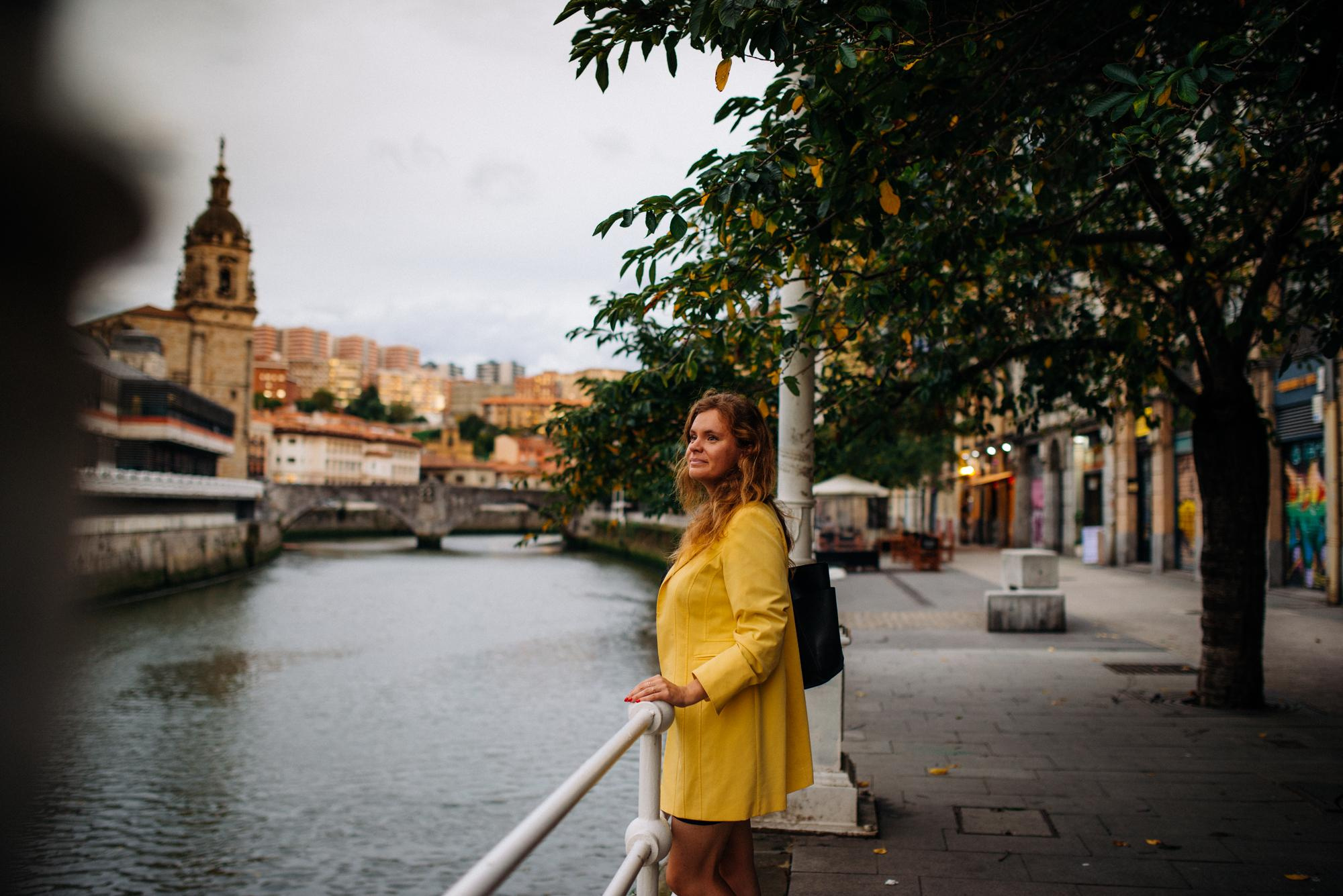Daria, foto paseo por Bilbao. Photographer in Bilbao Irina Makou