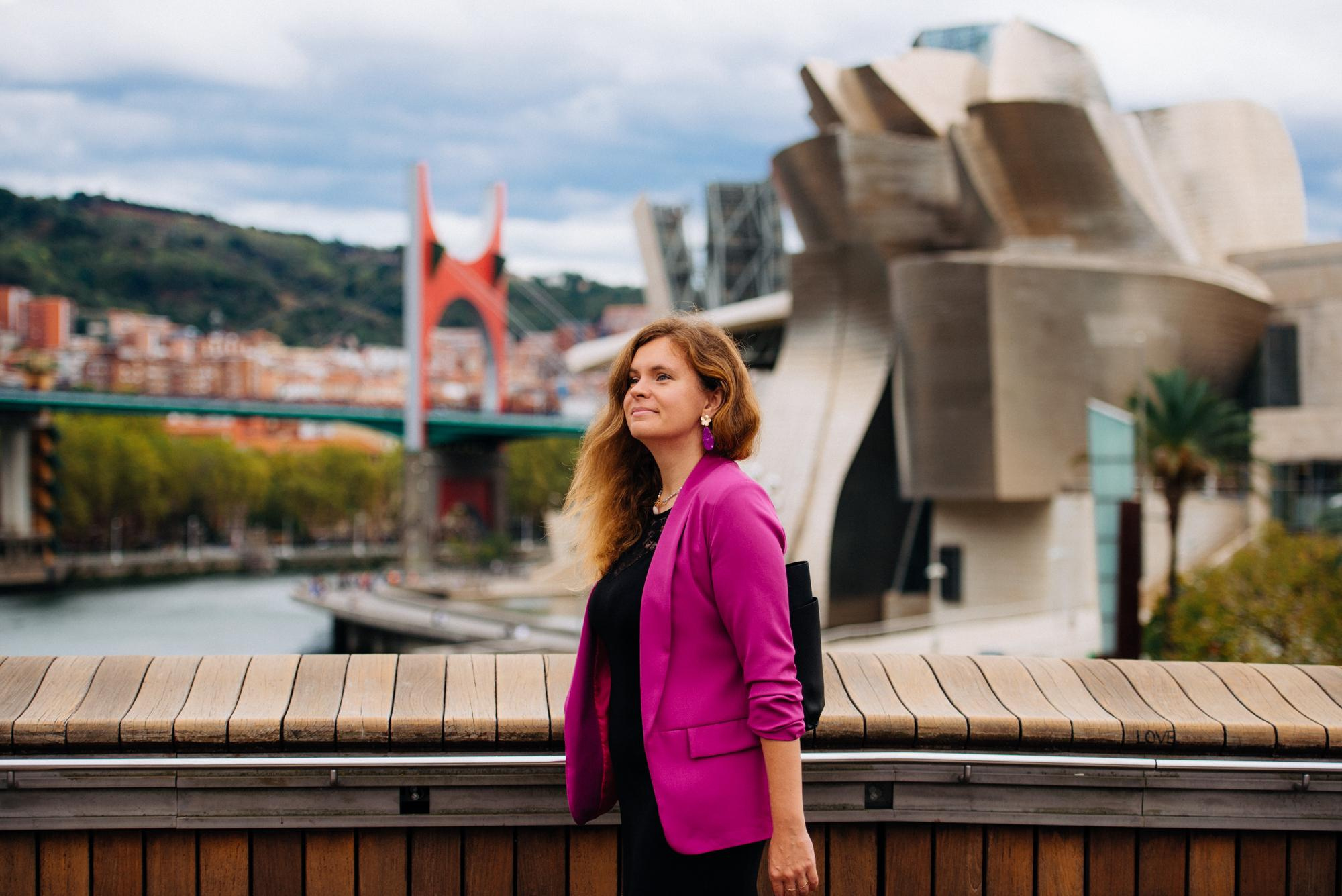 Daria, foto paseo por Bilbao. Photographer in Bilbao Irina Makou