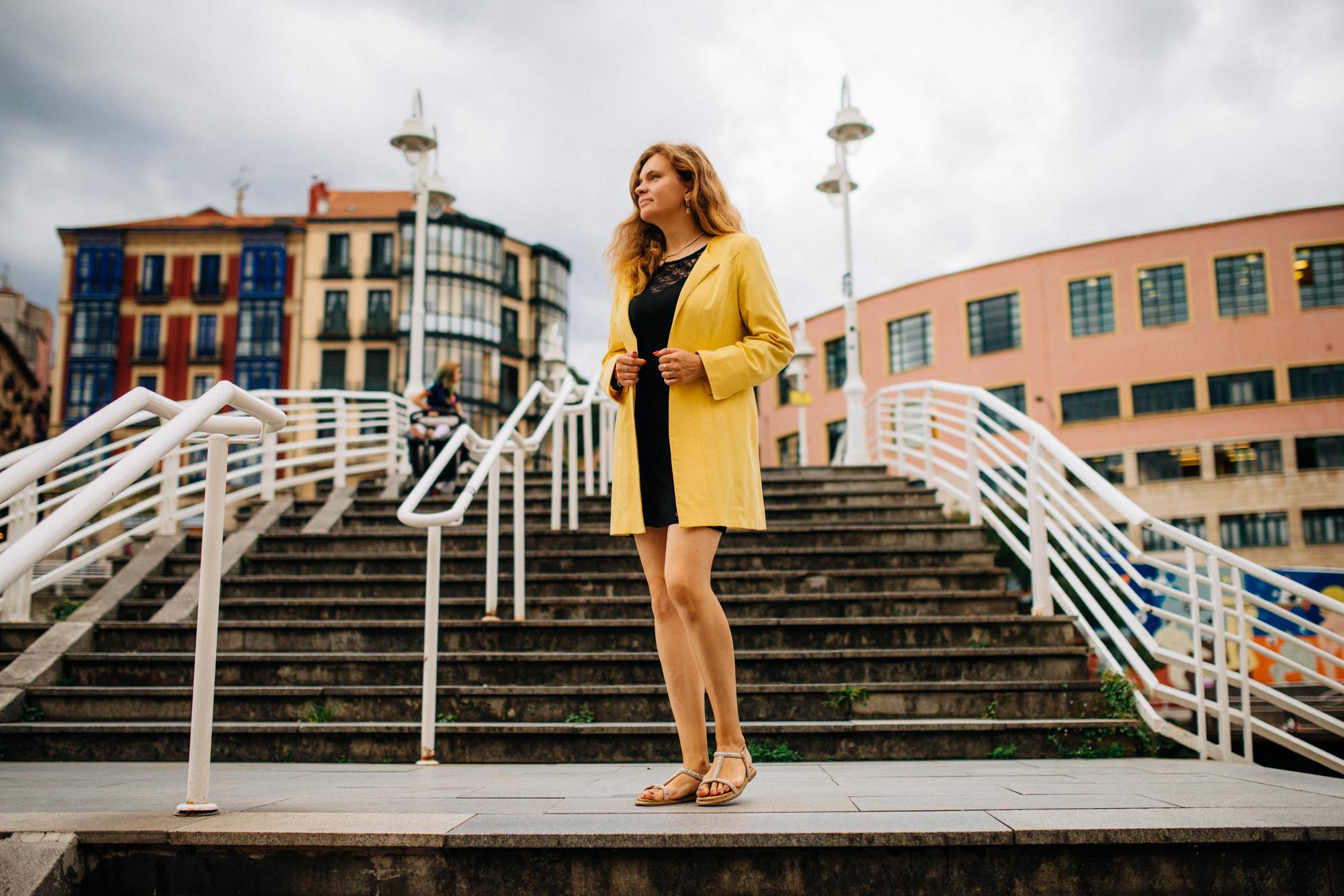 Daria, foto paseo por Bilbao. Photographer in Bilbao Irina Makou
