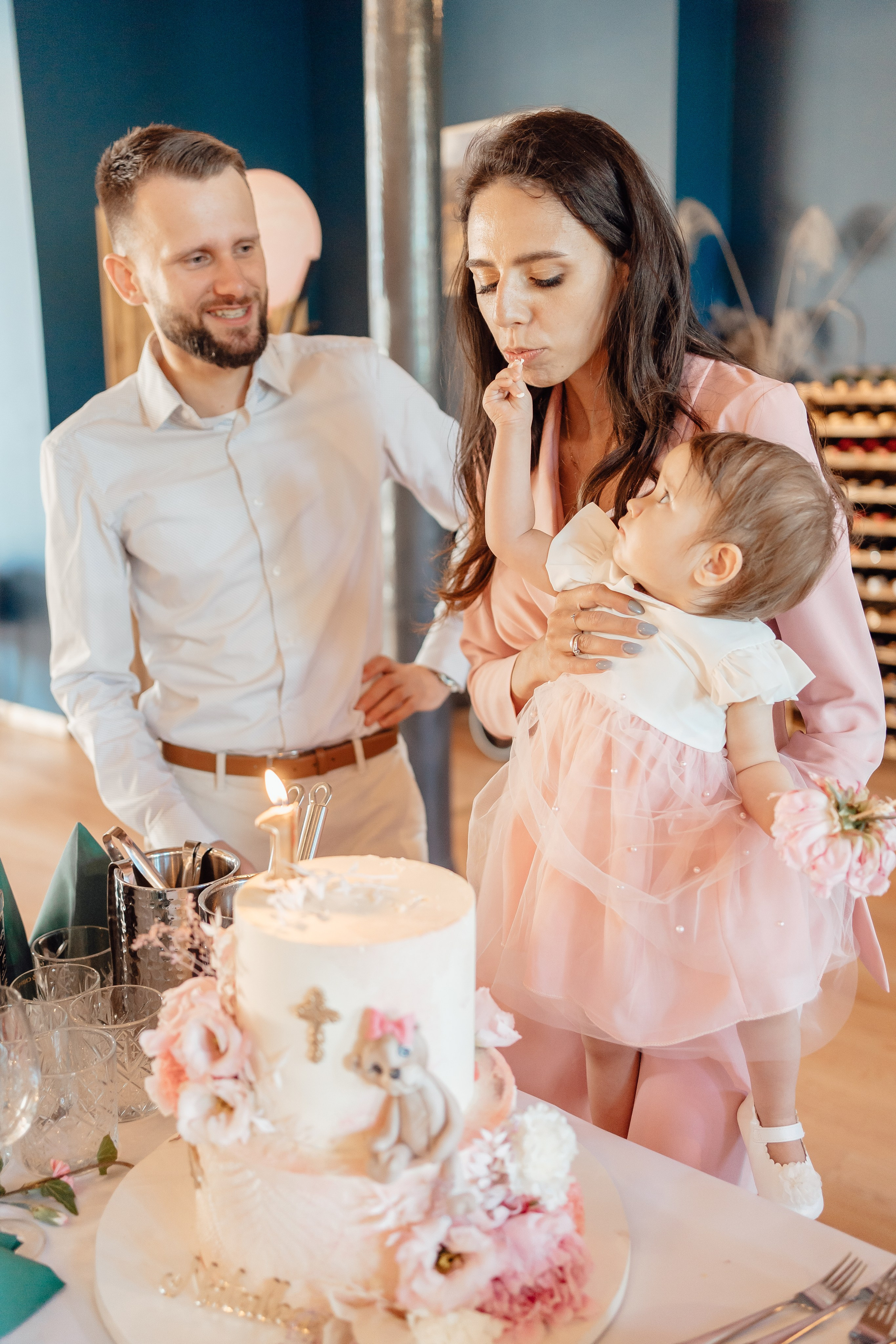 Chrzest Święty Natalii. Fotograf Łódź - sesja ciążowa, noworodkowa, dziecięca. Studio w Łodzi