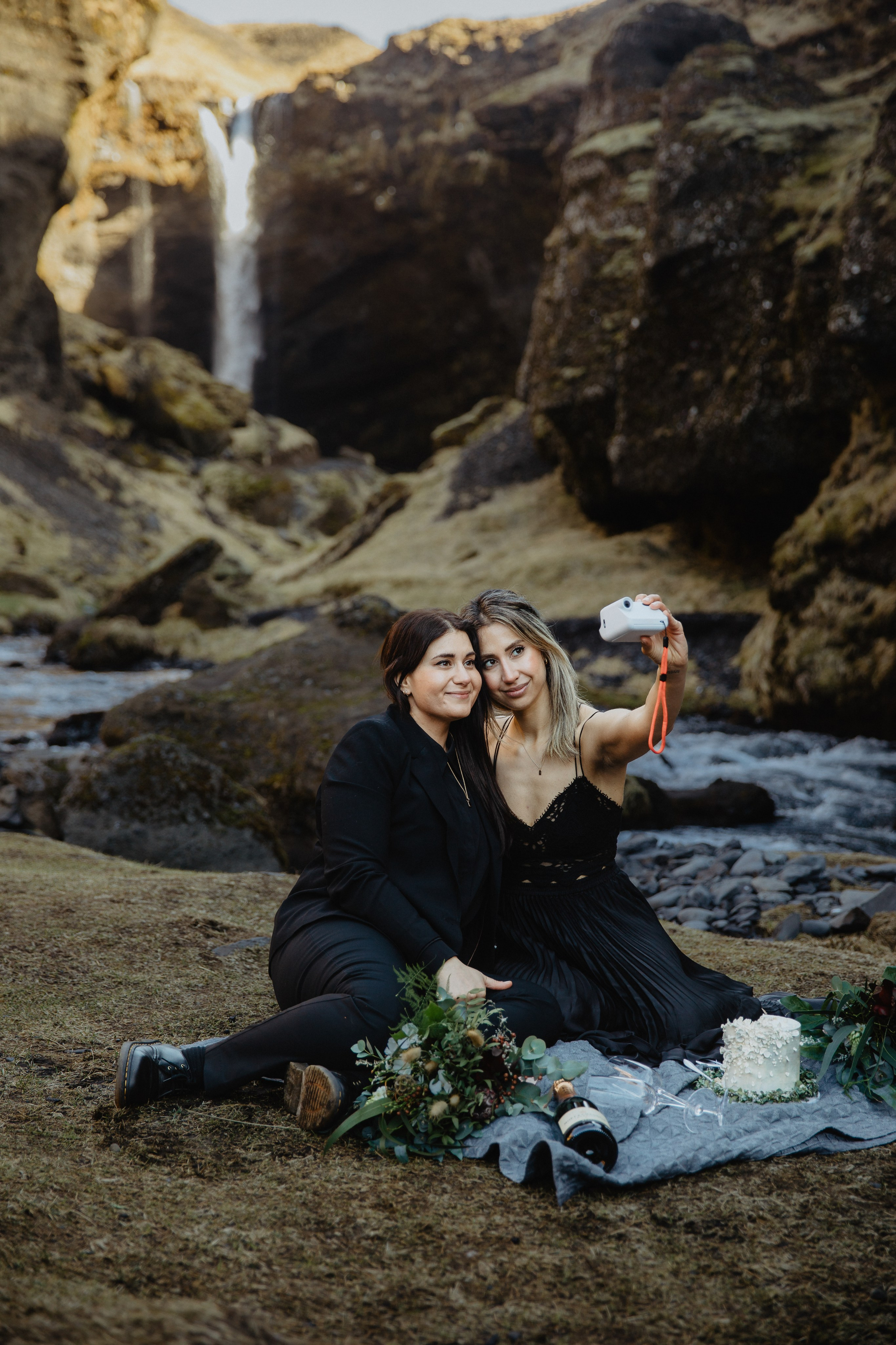 Same Sex Wedding at Iceland Black Sand Beach. Iceland elopement photographer & videographer