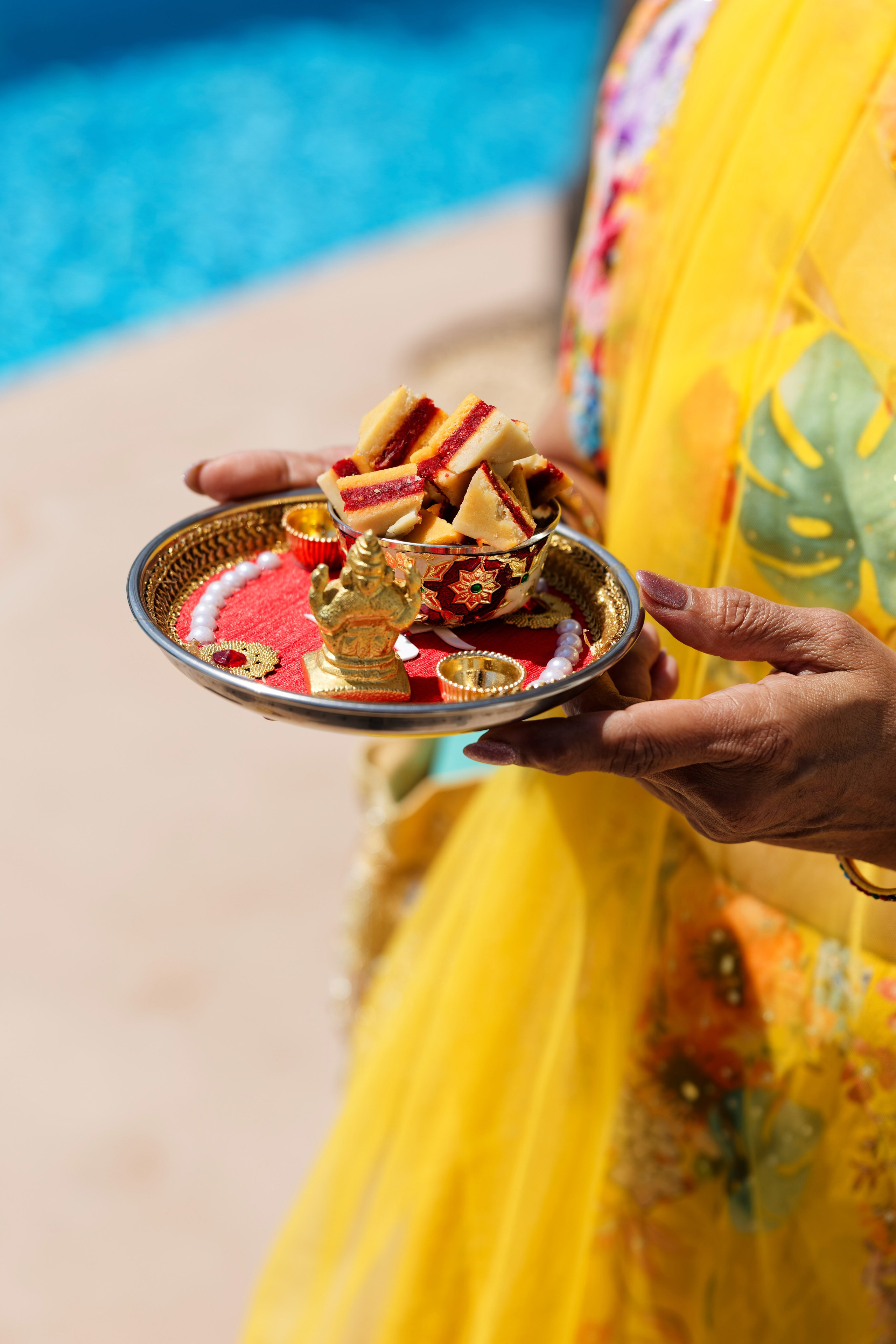 Indian wedding Haldi Ceremony & Mehndi Night at Masia Nur, Sitges, Spain Preview