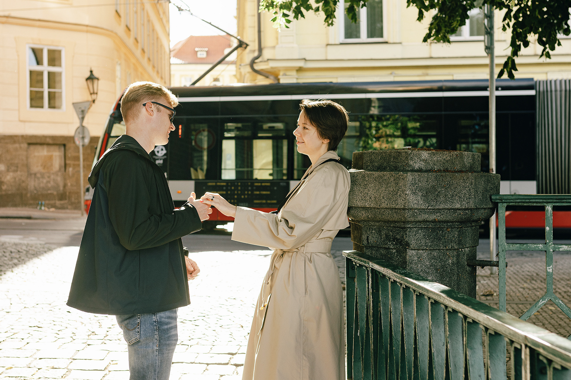 Вика и Женя в Праге. Family and wedding photographer in Prague Natalia Fedori