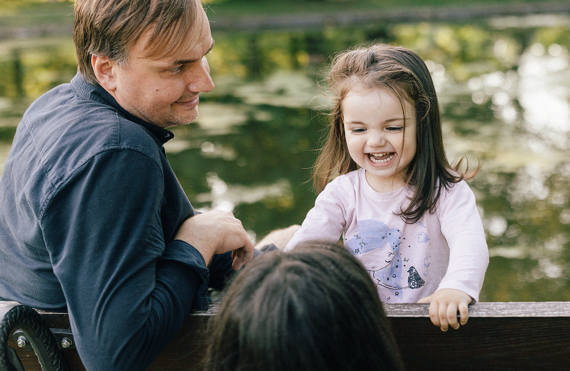 Семья в летнем парке. Прага. Семейный и свадебный фотограф в Праге Наталья Федори