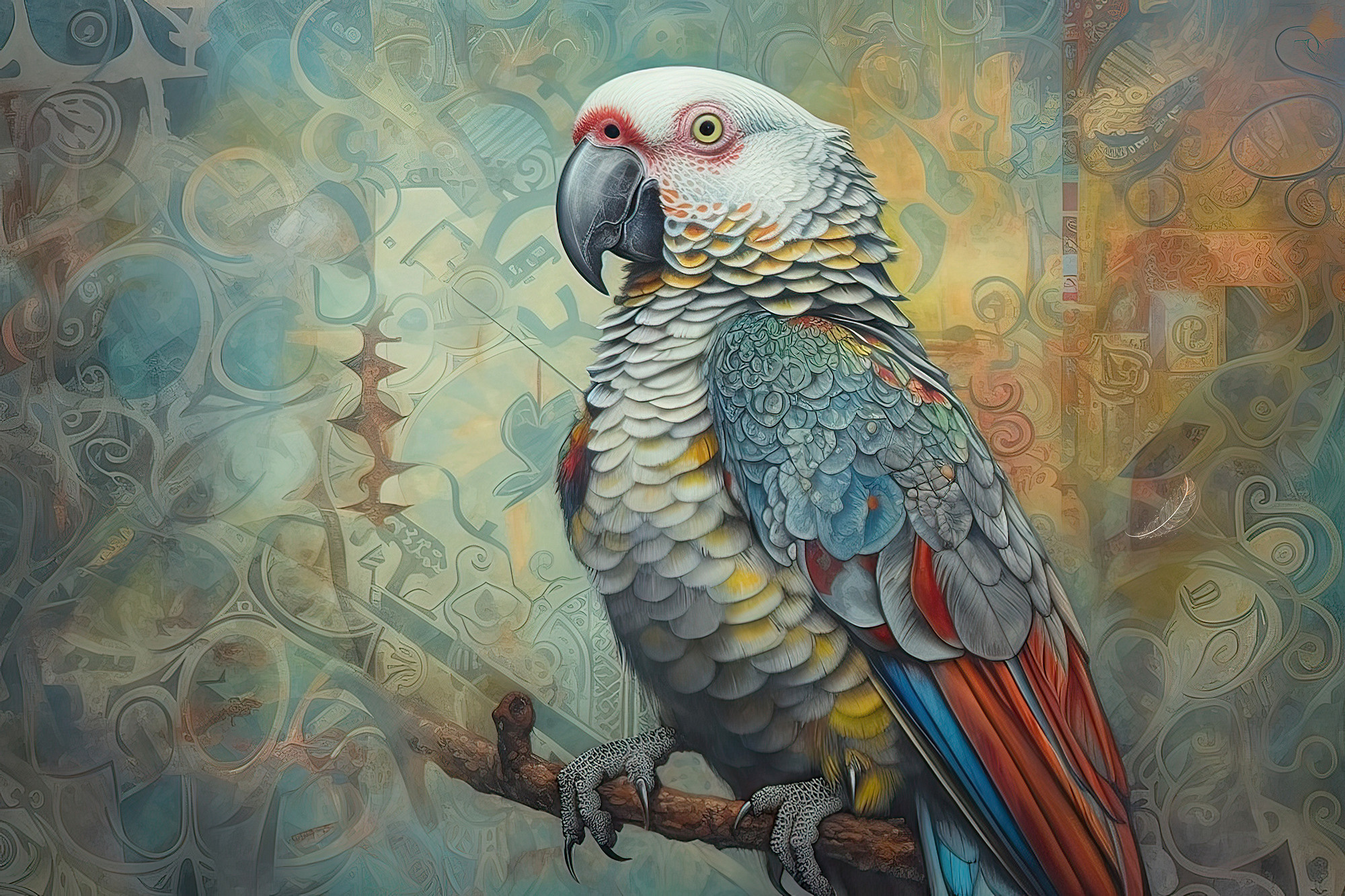Parrot. Artwork #26 from Collection “Sacred Animals”