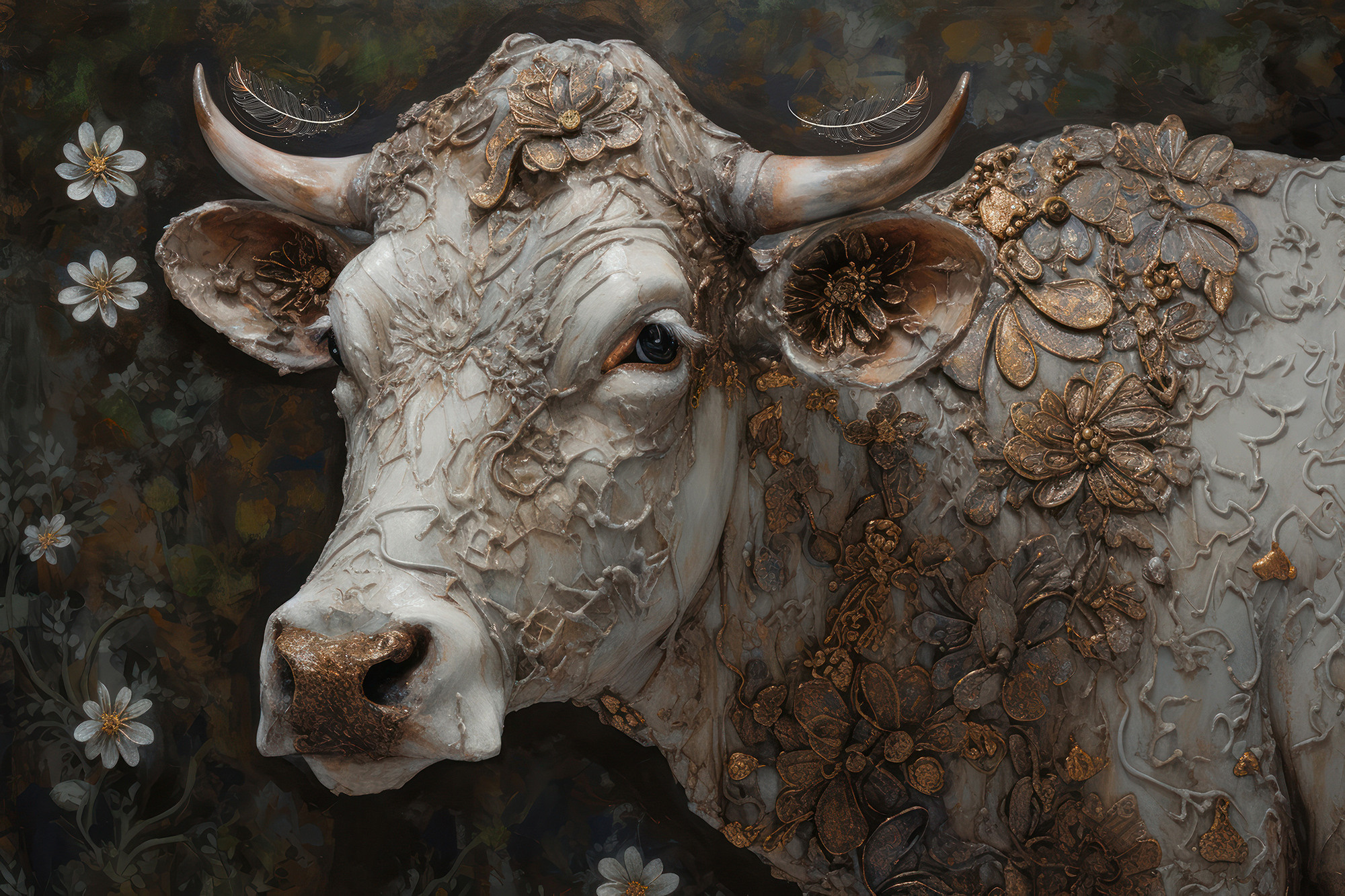 Cow. Artwork #31 from Collection “Sacred Animals”
